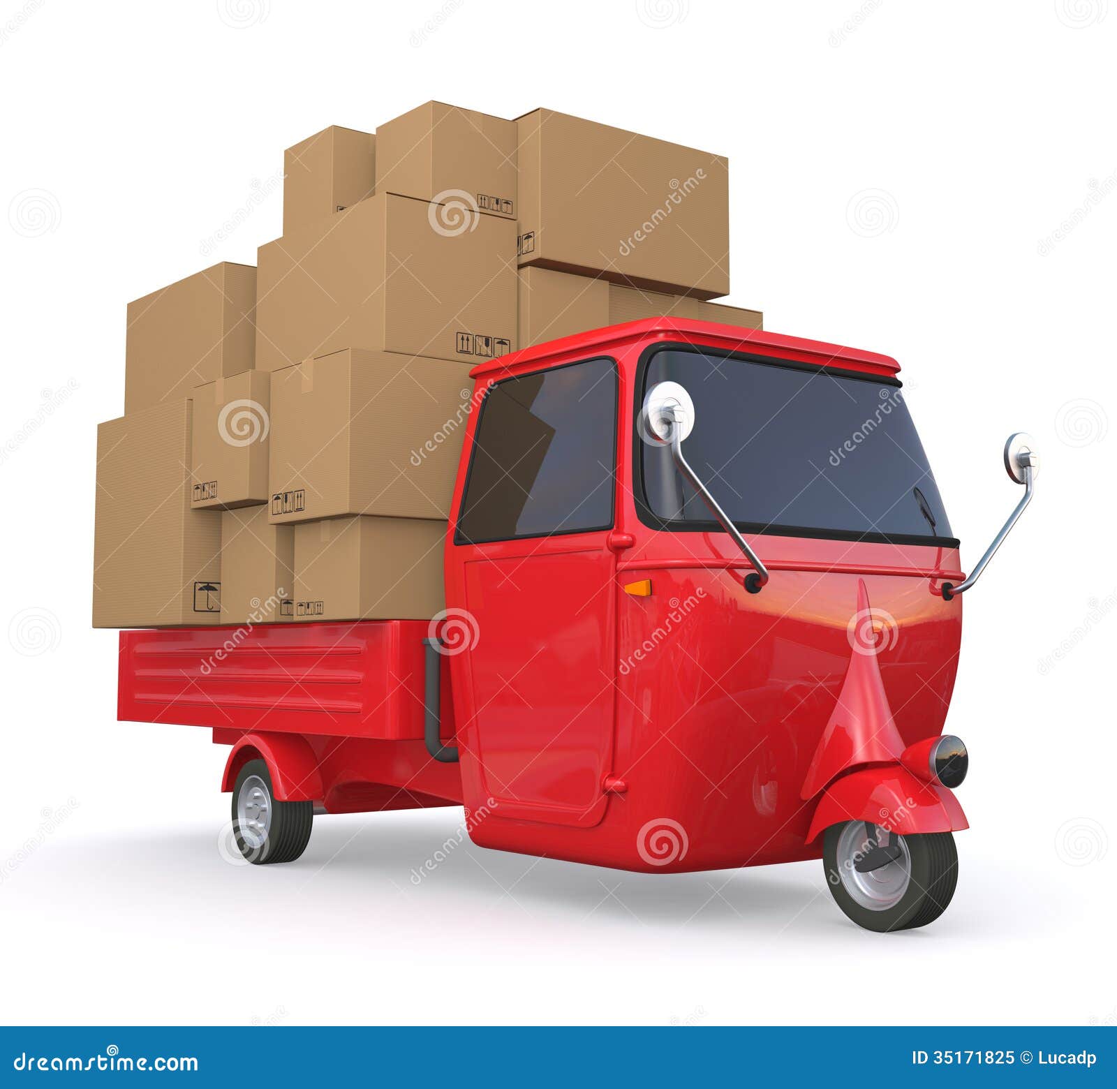 Mini truck stock illustration Illustration of business 
