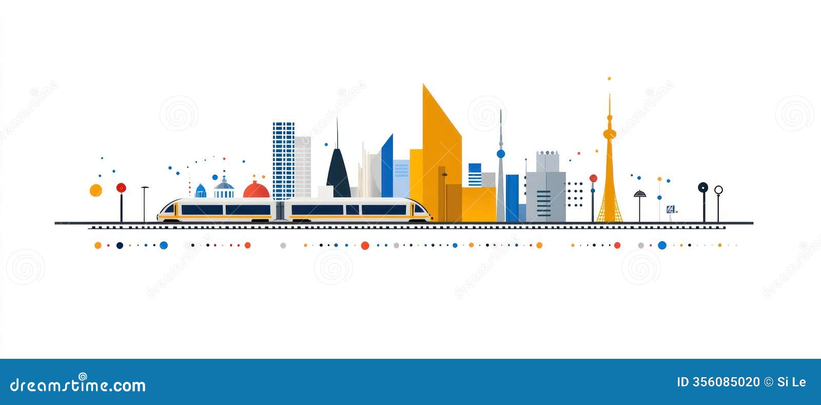 miniature cityscape with toy train set and landmarks, ideal for transit and tourism advertisements or educational materi