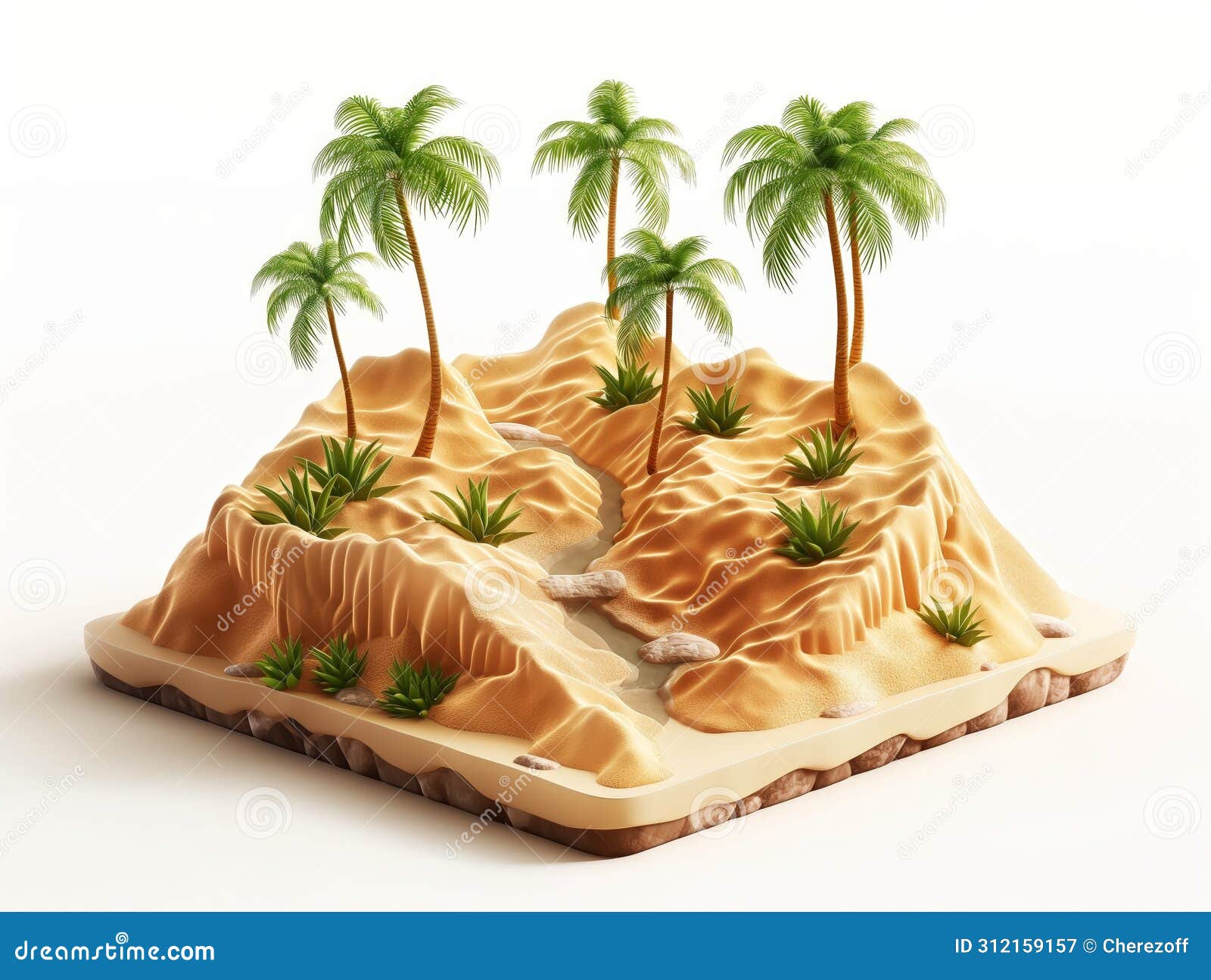 miniature desert island model