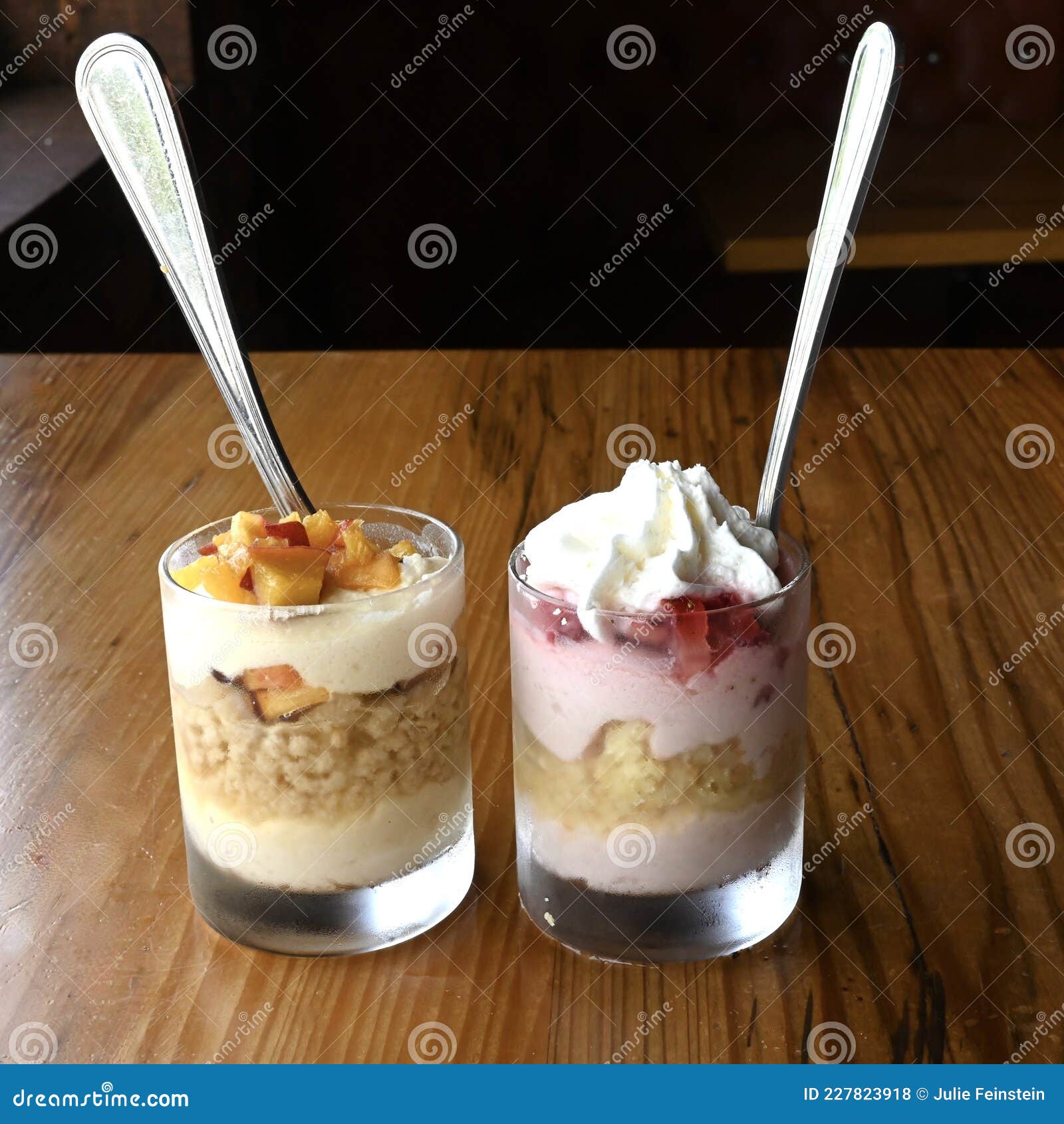 Miniature Desserts stock photo. Image of dinner, glasses - 227823918