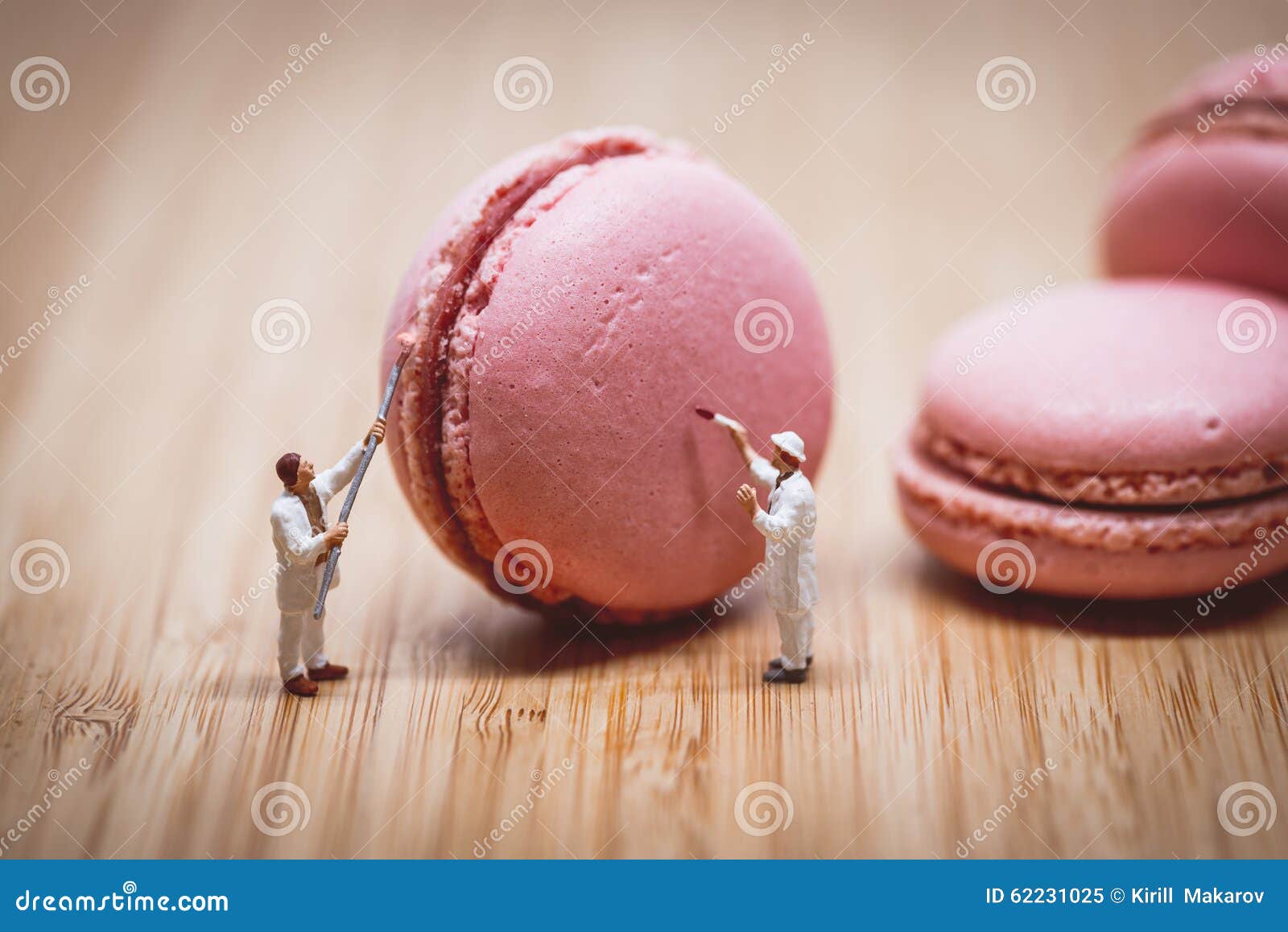 miniature painters coloring macaroon. color tone tuned.