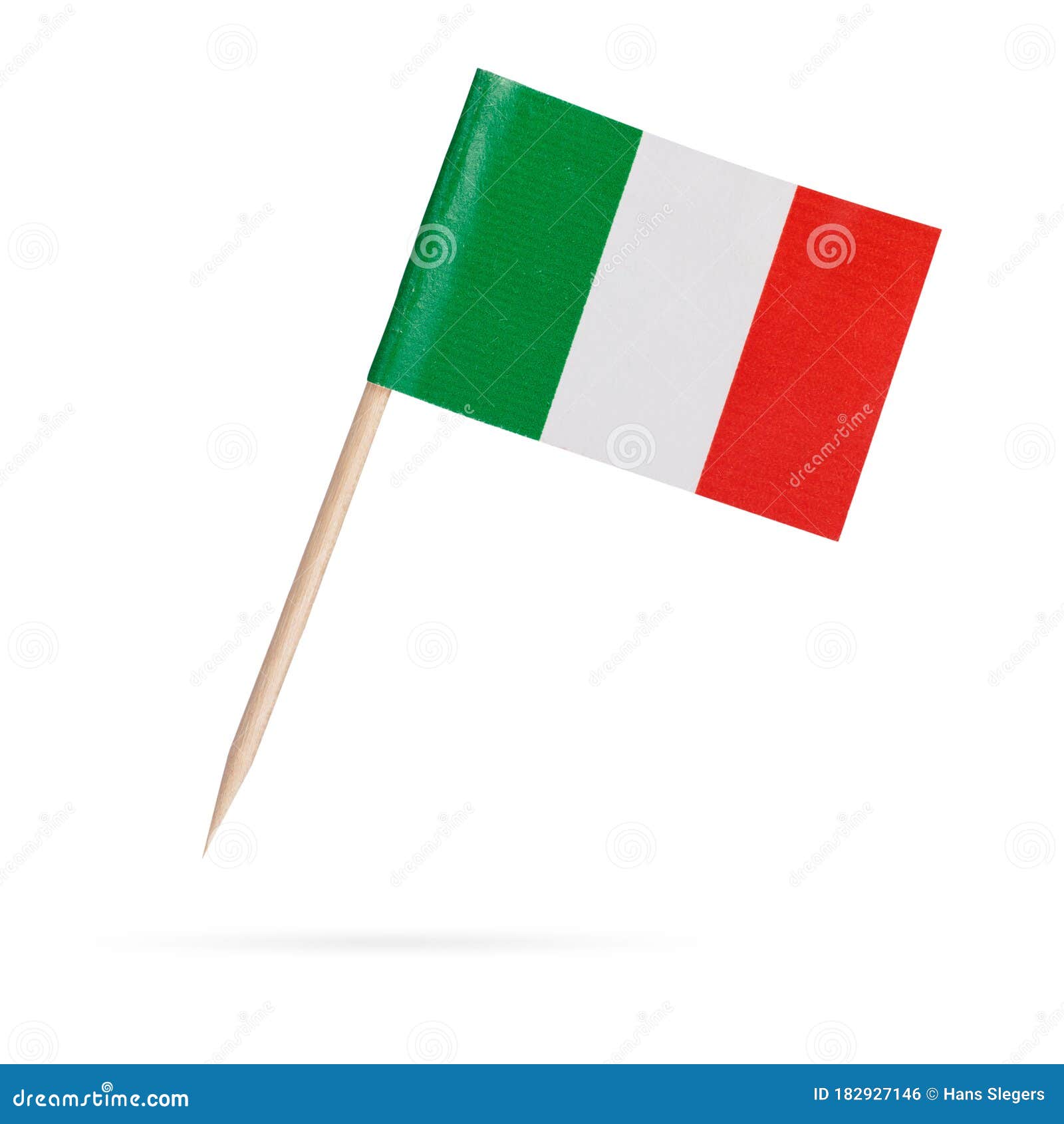 Miniature Flag Italy. Isolated On White Background Stock Photo - Image ...