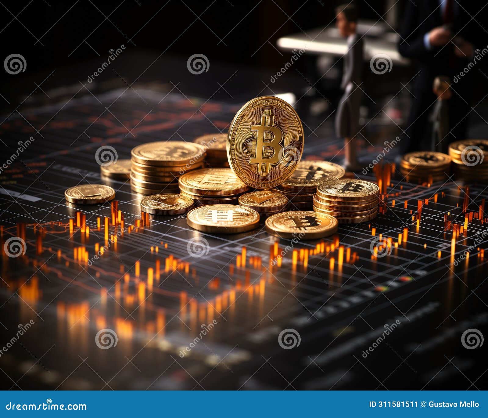 Miniature People Worker Working of Bitcoins. Cryptocurrency Mining Concept  Stock Illustration - Illustration of rate, coins: 311581511