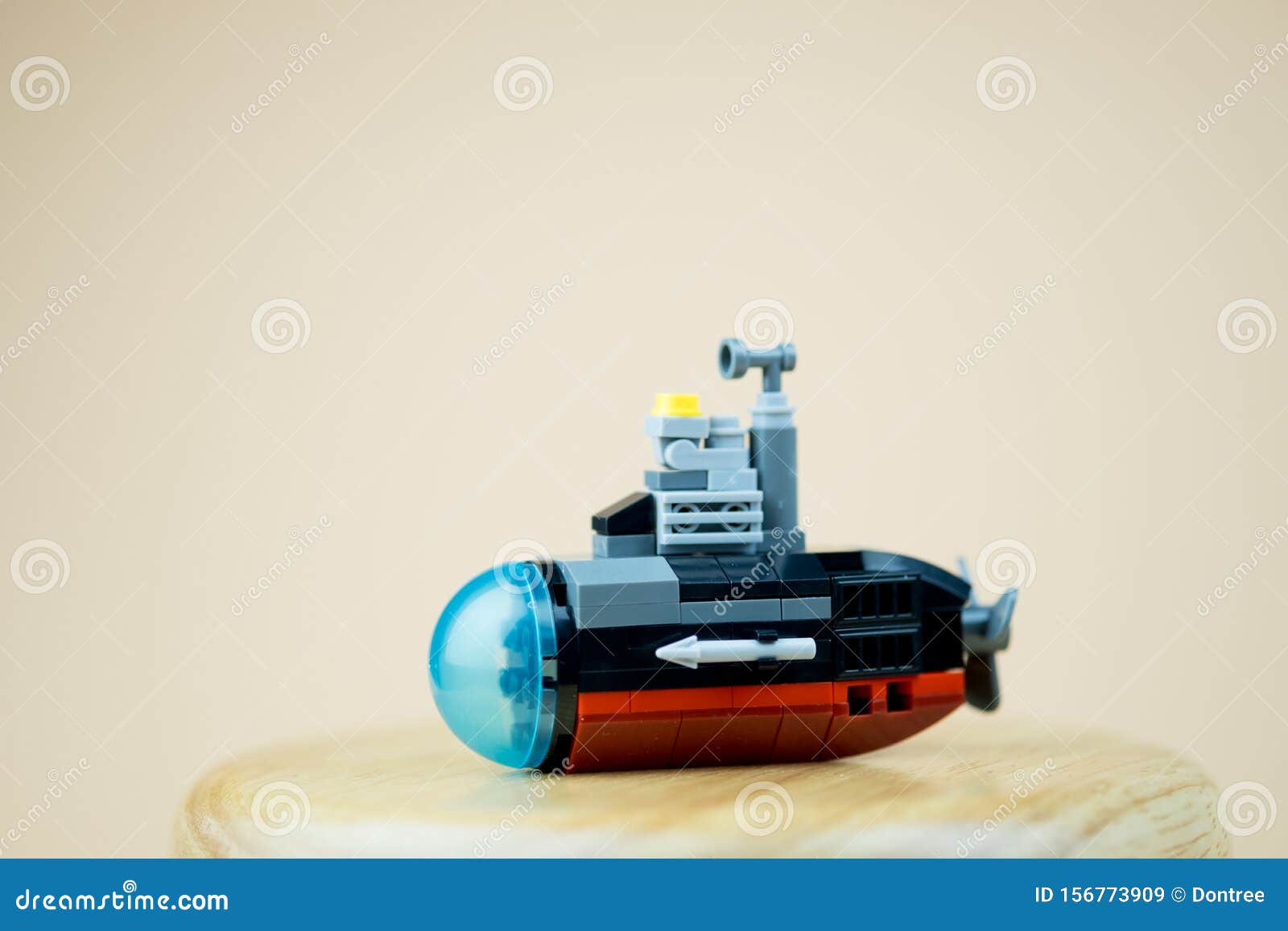 Miniature Plastic Toy Submarine Stock Image Image of underwater