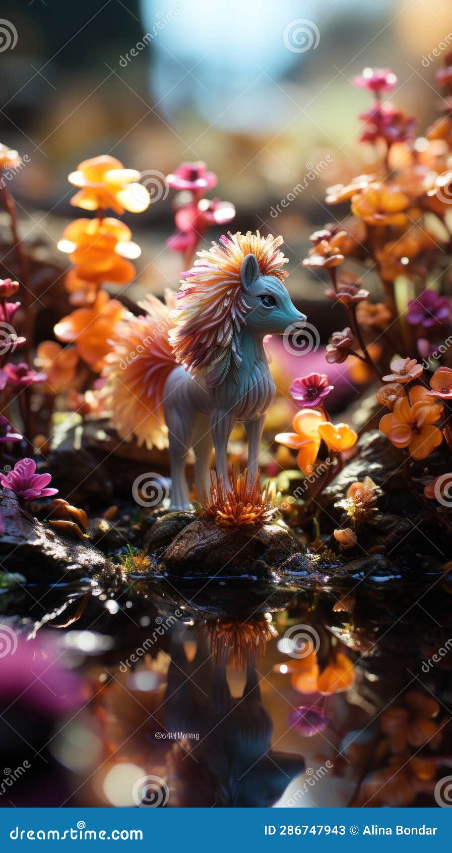 miniature pony adventure! a magical journey beyond size. created with generative ai