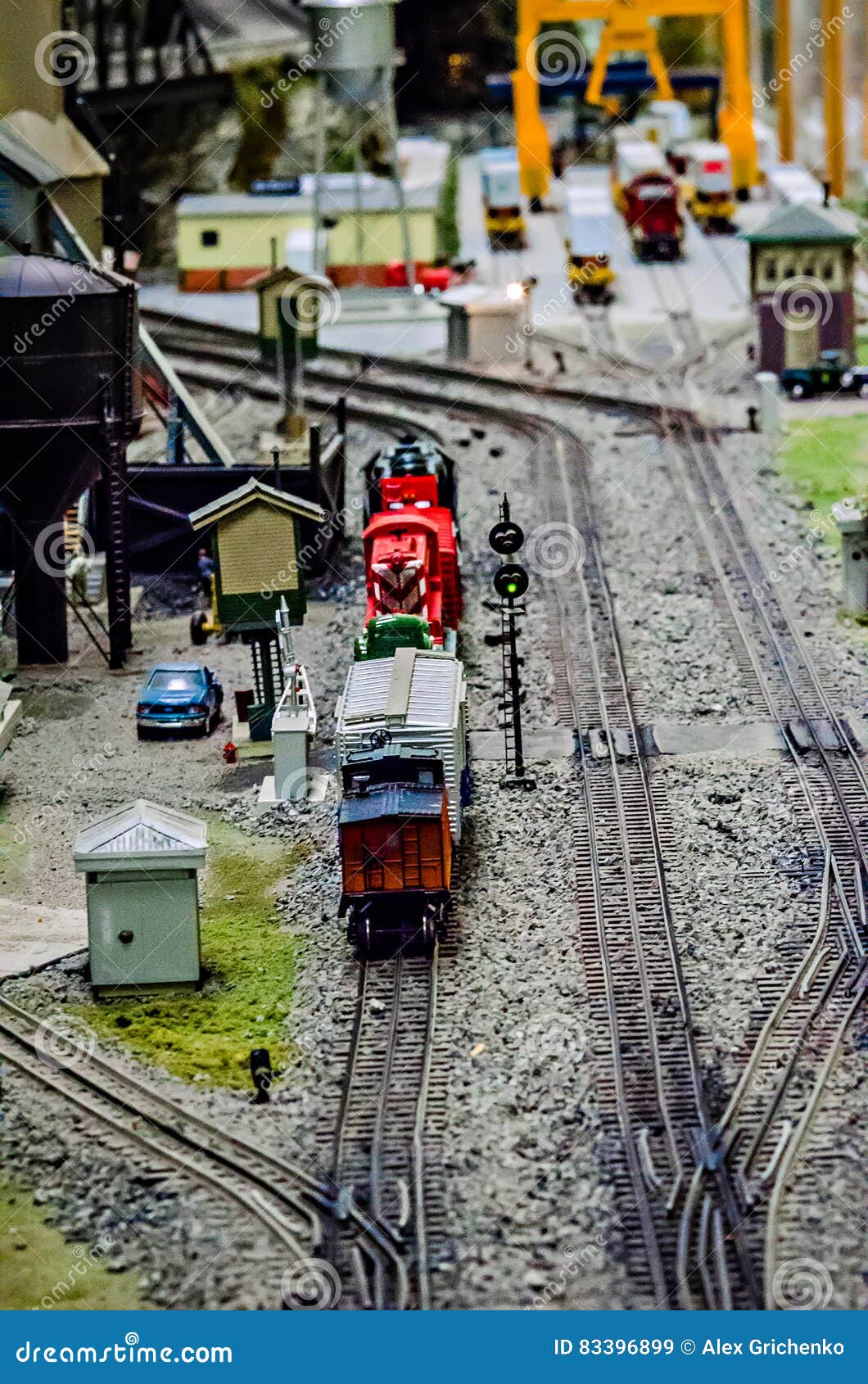 Miniature Toy Model Train on Display Stock Image Image of motion, play 83396899