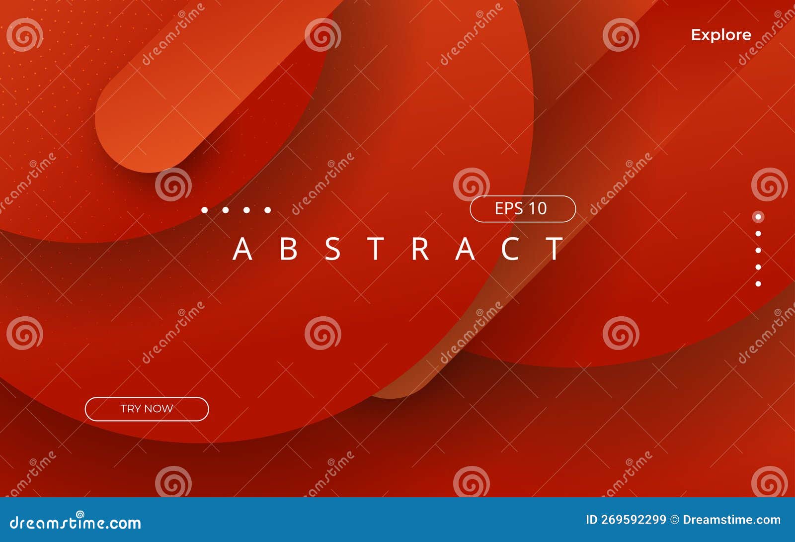 Minimal Abstract Orange Circle Color Shape Overlap Layers Geometric