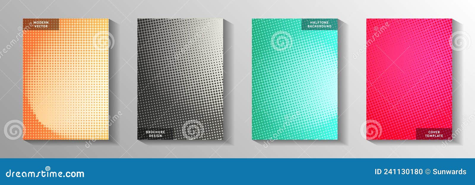 Minimal Circle Perforated Halftone Front Page Templates Vector Minimal Circle Perforated Halftone Front Page Templates Vector