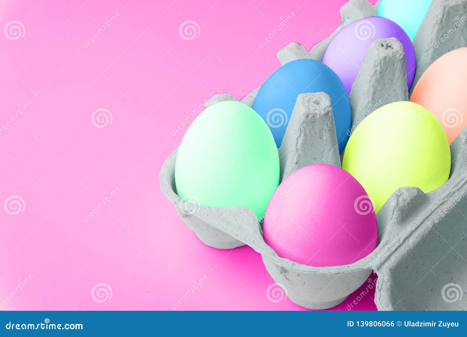 Minimal Concept Easter. Eggs in Neon Colors Stock Photo Image of ball