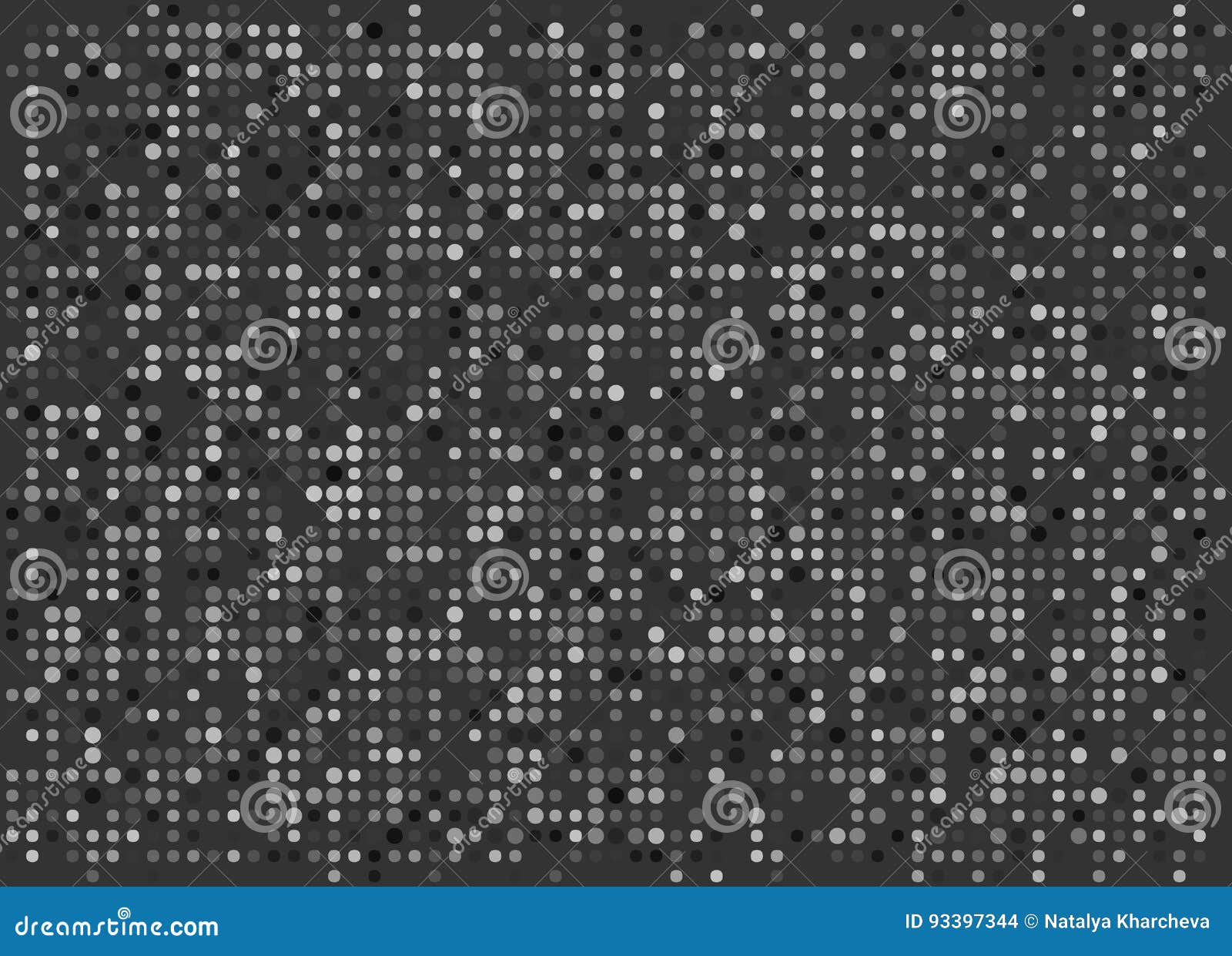 Minimal Dots Wallpaper. Vector Monochrome Pixel Background Stock Vector