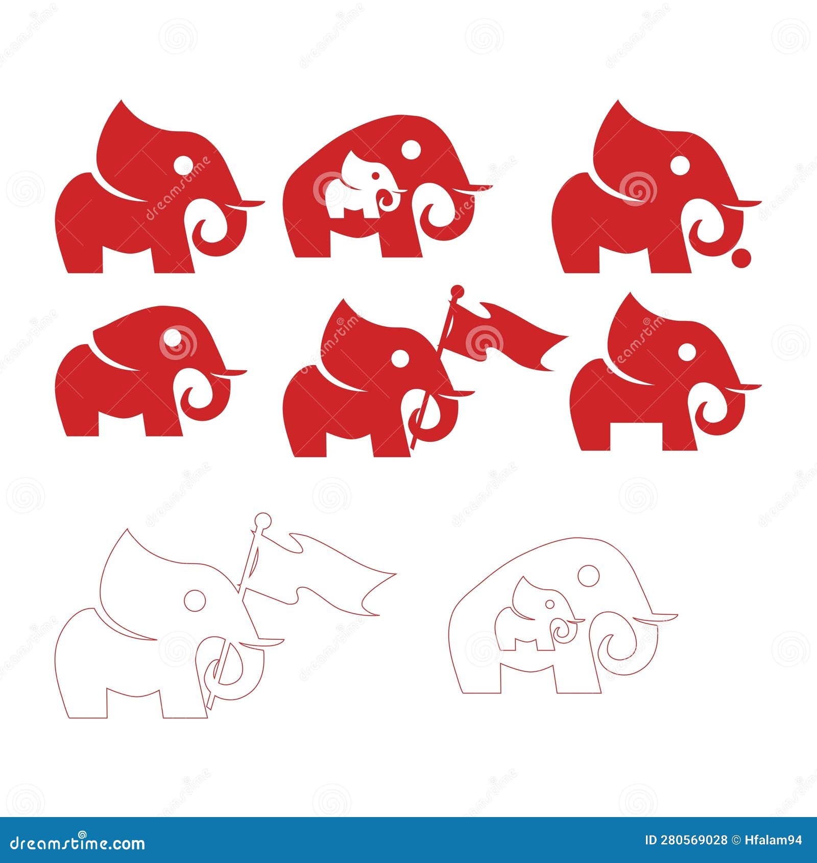 Minimal Elephant Logo,Flat Elephant Blue Vector,simple Sitting Elephant