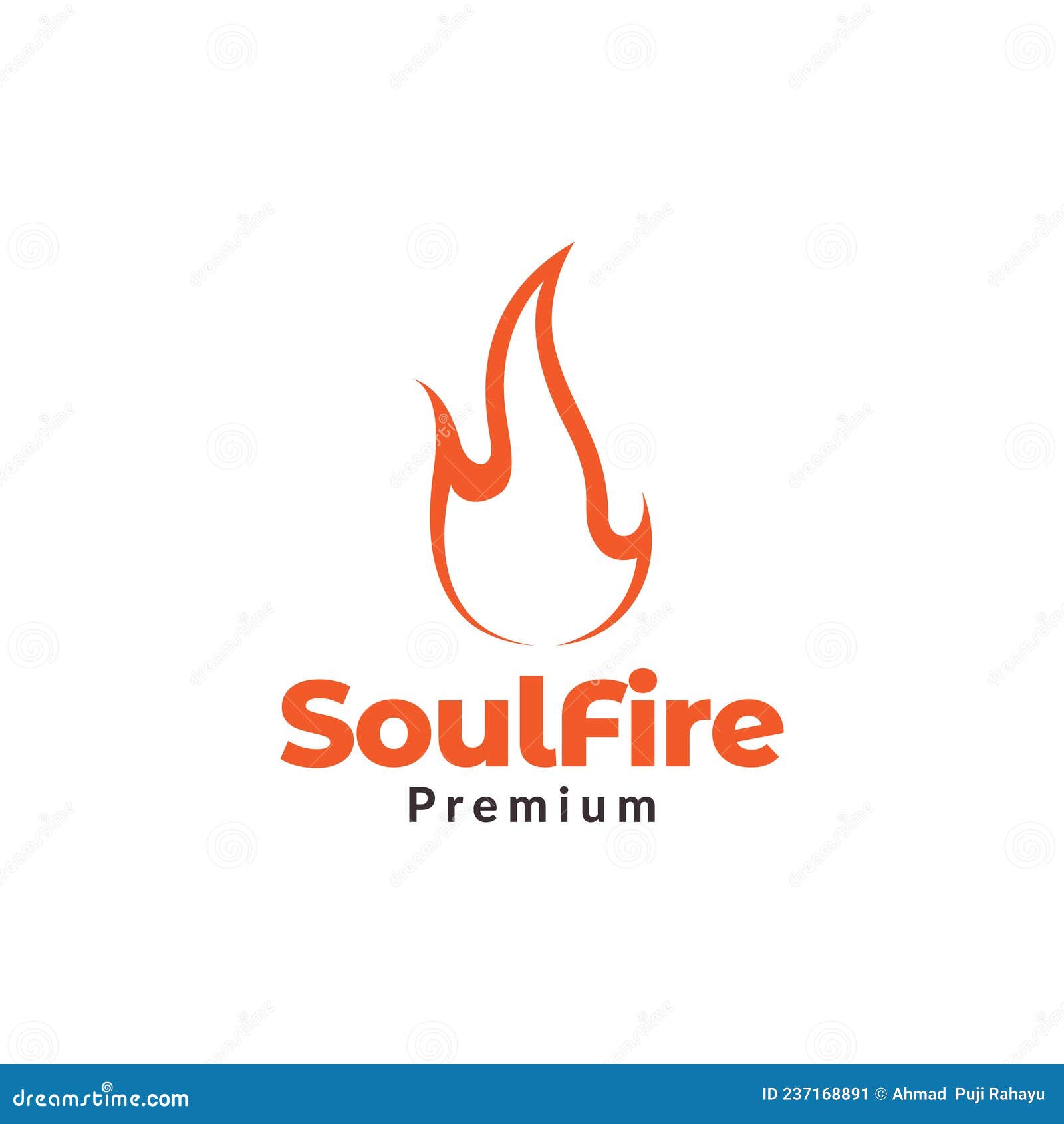 Minimal Fire Flame Soul Logo Design Vector Graphic Symbol Icon Sign ...