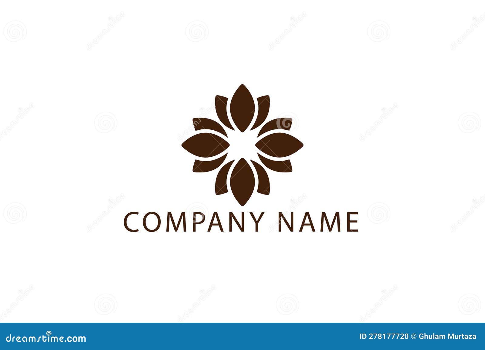 minimal flower logo minimal spa logo tem