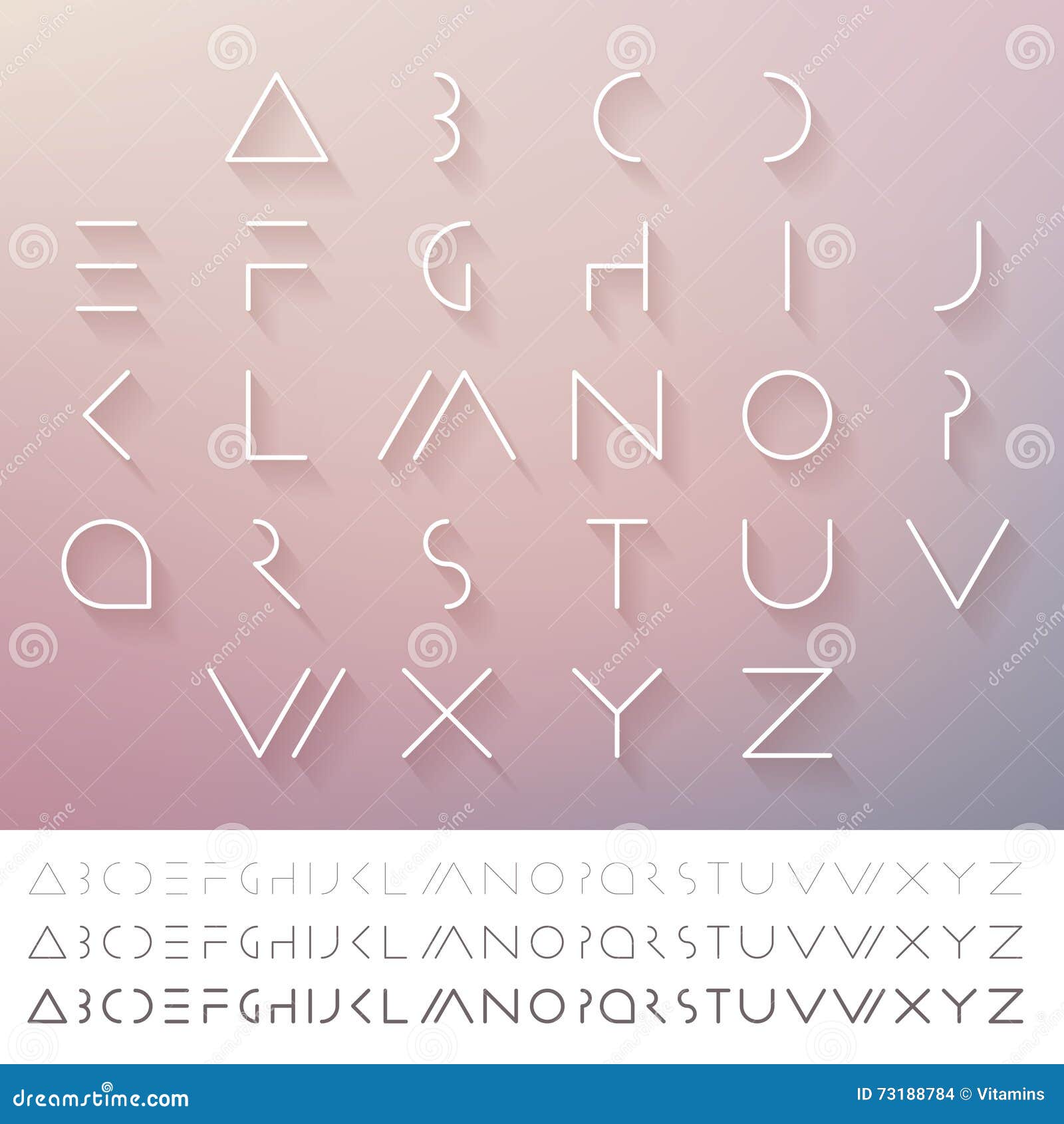 futuristic fonts alphabet