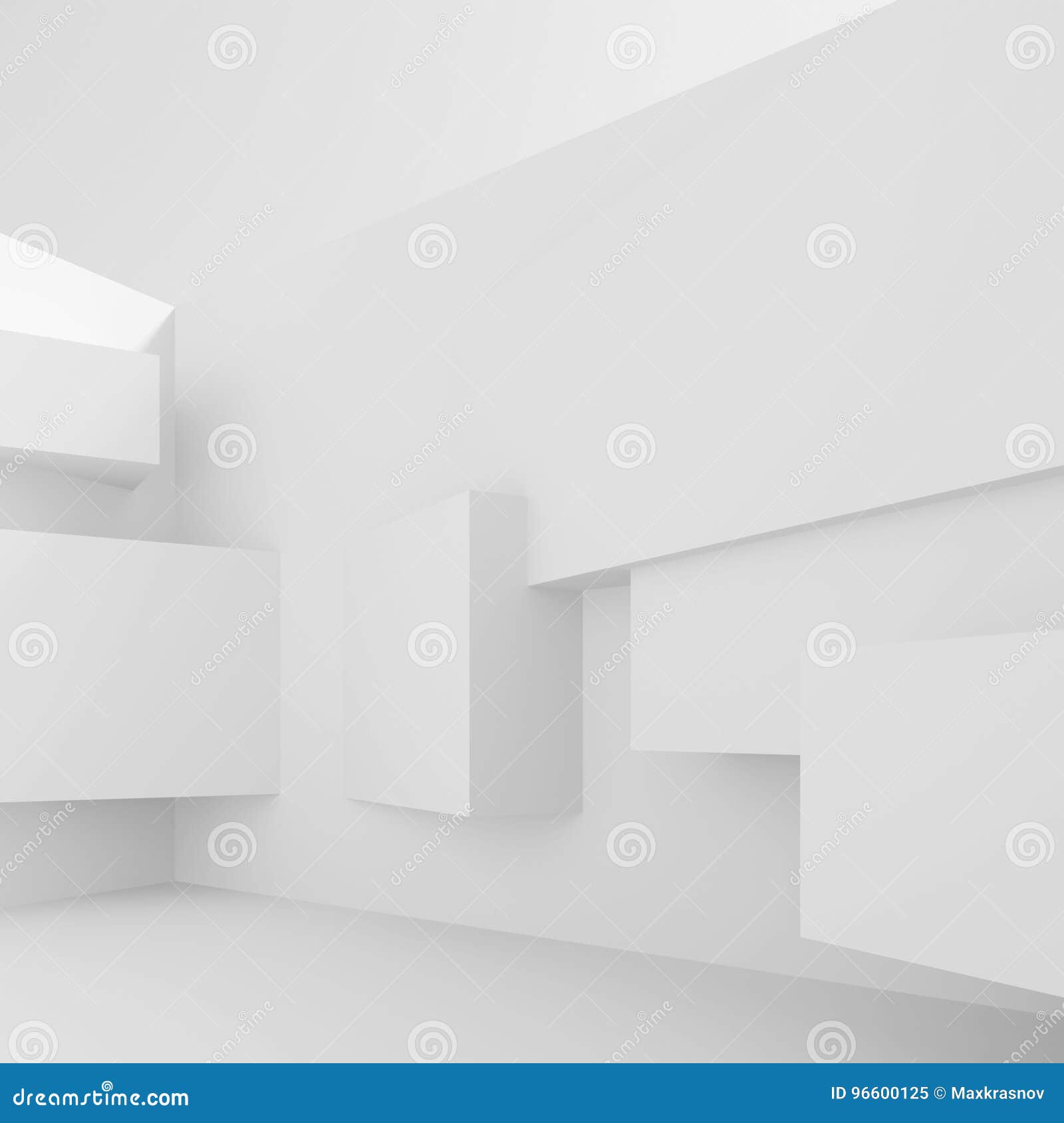 Minimal Gallery Interior stock illustration. Illustration of building