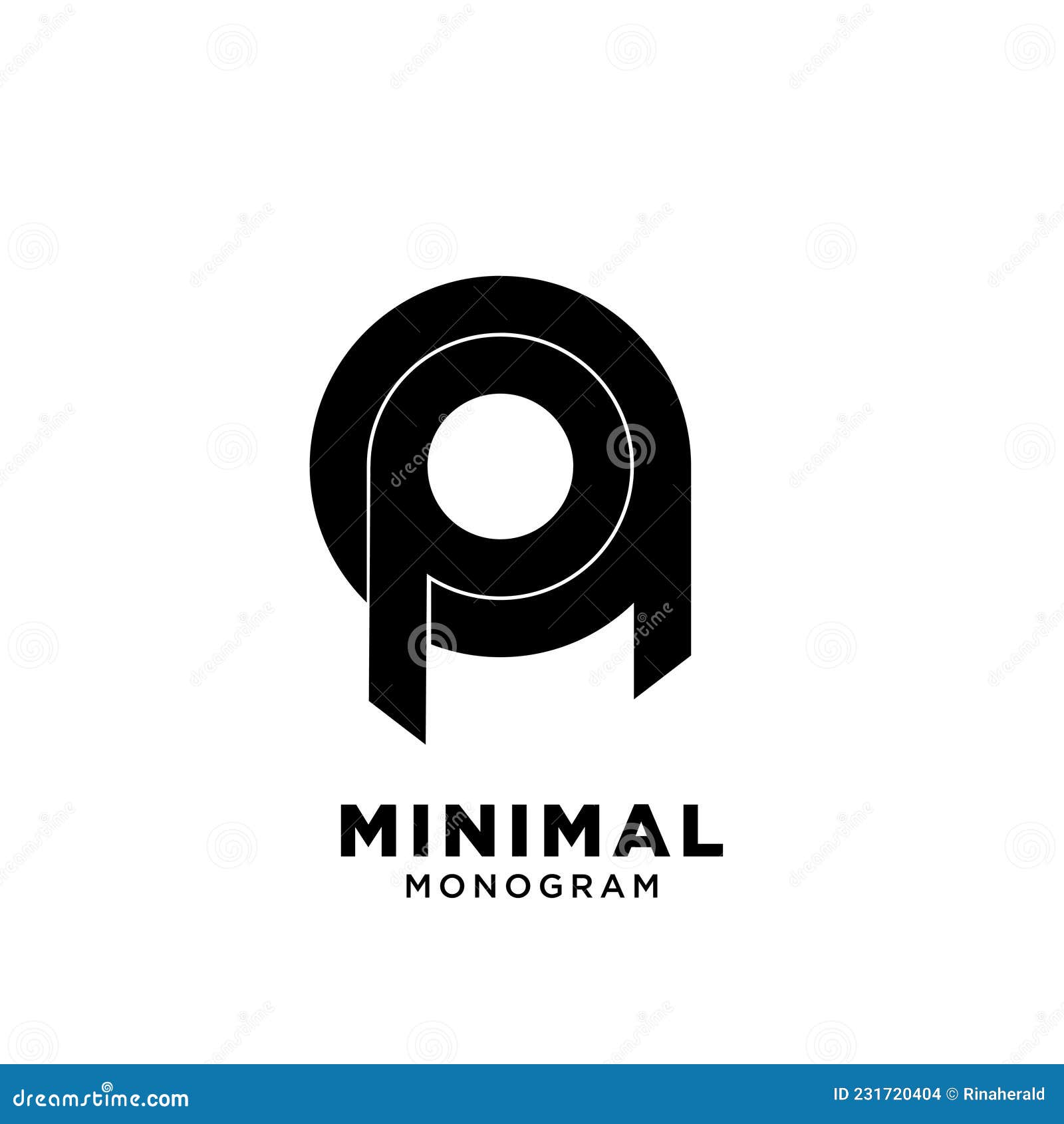 Minimal Initial Letter Pq Qp Simple Vector Design Stock Illustration Illustration Of Logotype Icon