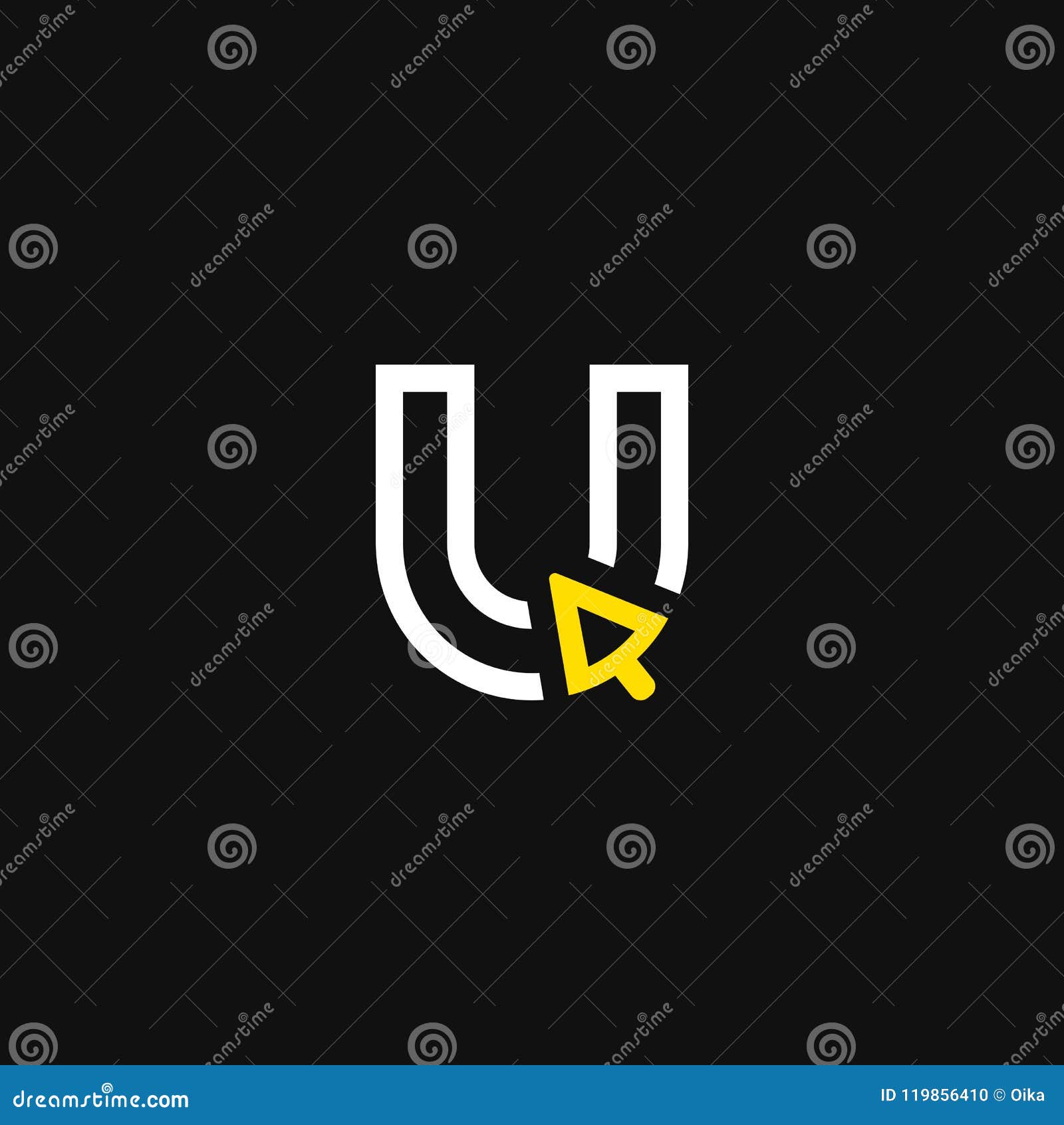 Minimal Letter U Logo Template Shape Corporate Branding Identity