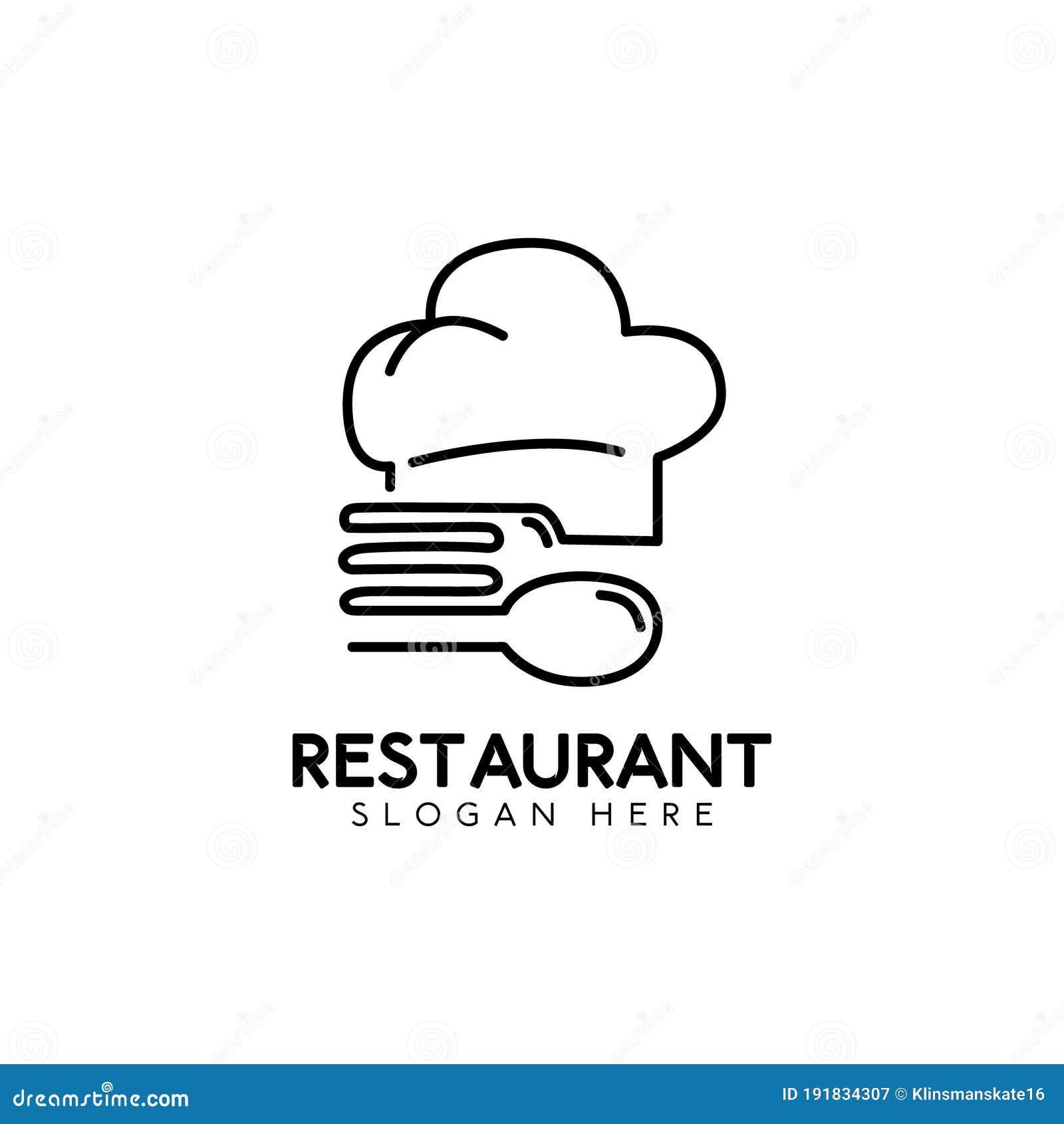 Minimal and Modern Restaurant Logo Design Template Vector Stock ...
