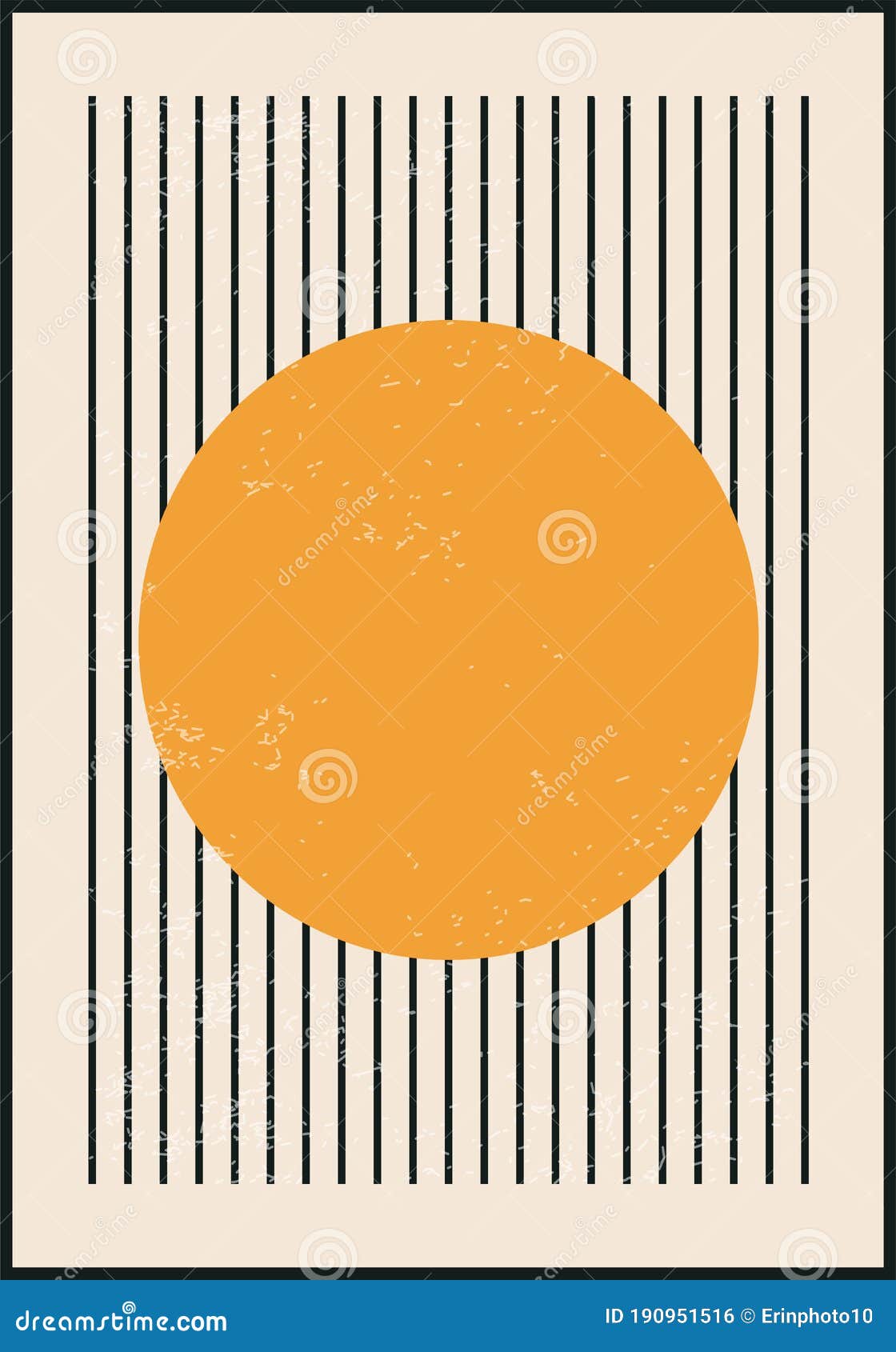 minimal 20s geometric  poster,  template with primitive s