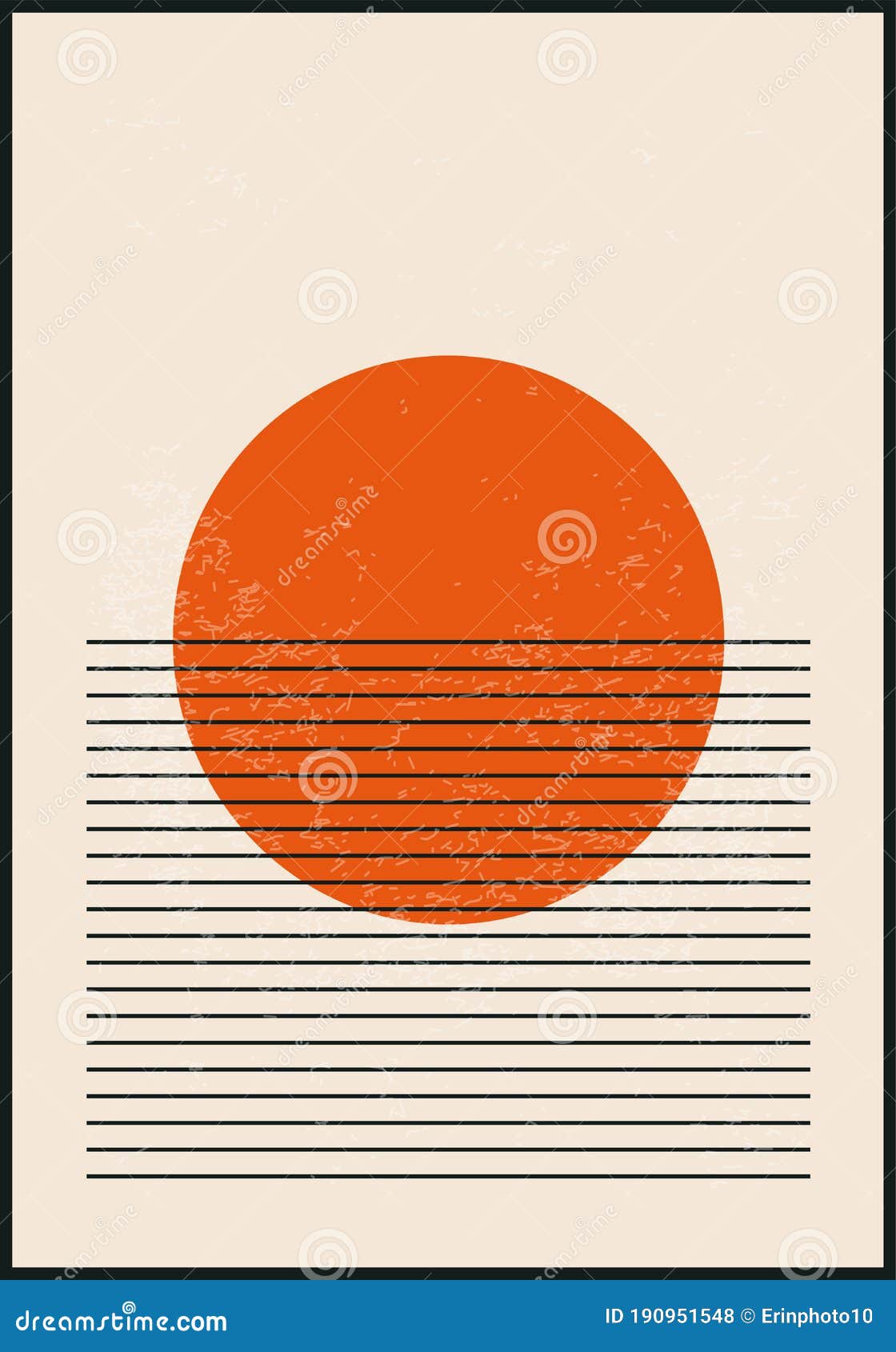 minimal 20s geometric  poster,  template with primitive s