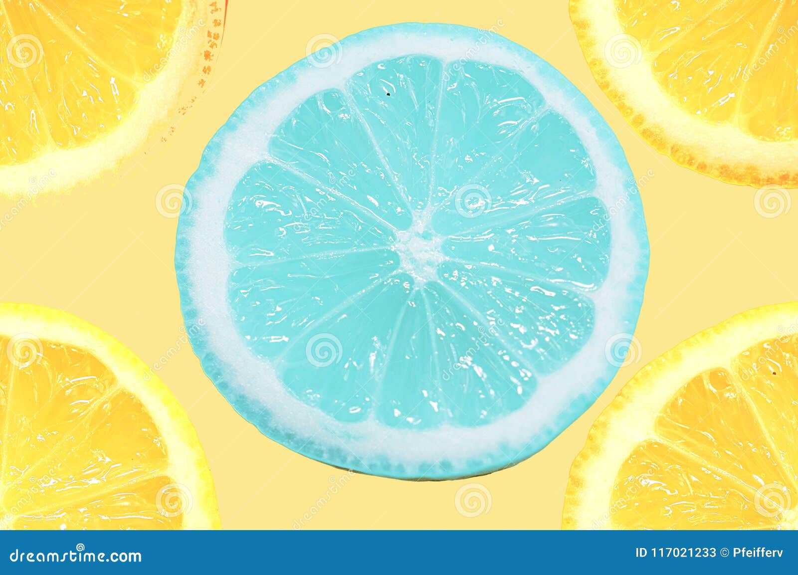 Blue Lemon stock image. Image of iced, flavor, blue 117021233