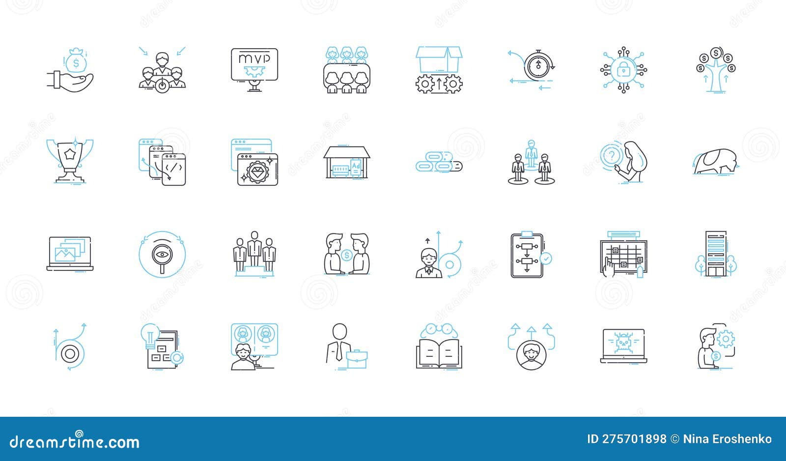 minimalist approach linear icons set. simplify, clutter-free, streamline, essential, efficient, bare, unadorned line
