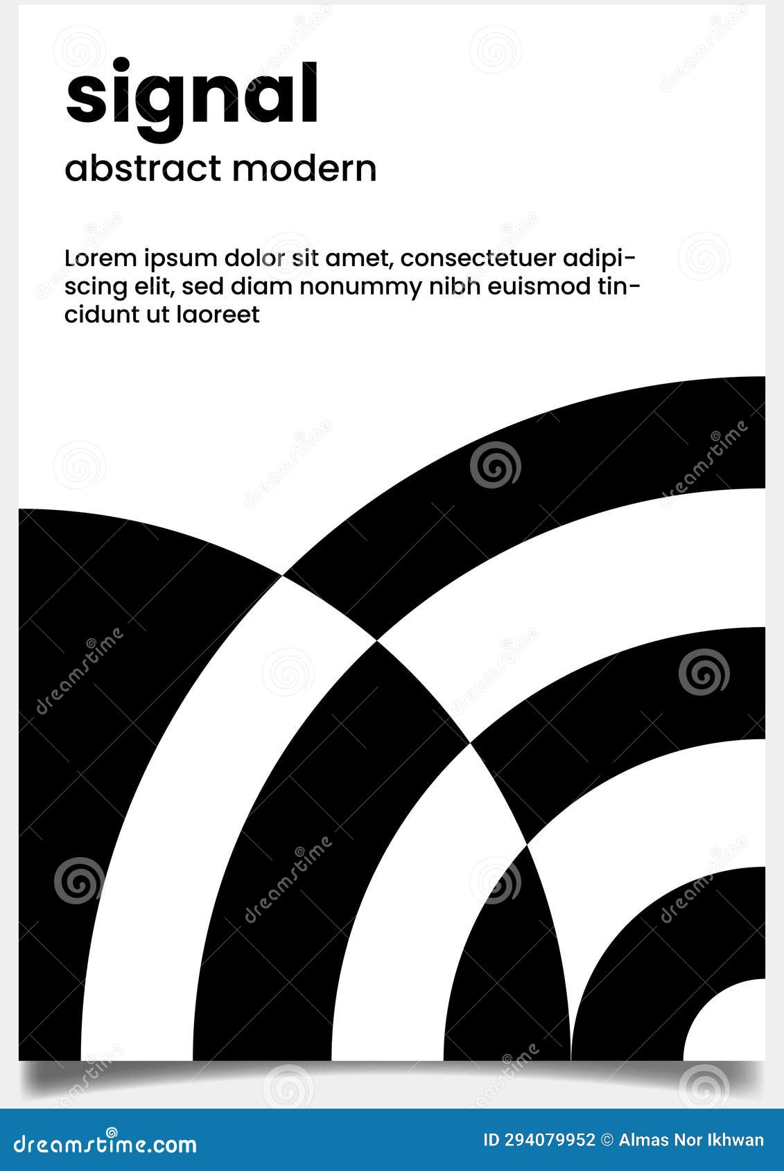 A4 Minimalist Black and White Cover Templates with Copy Space. Stock