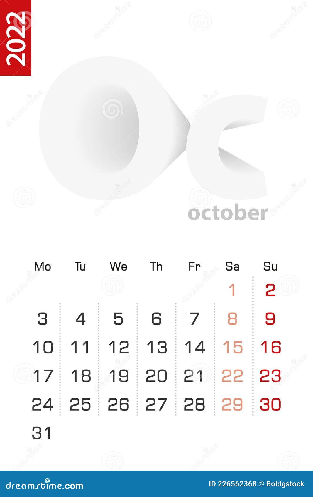 minimalist-calendar-template-for-october-2022-vector-calendar-in