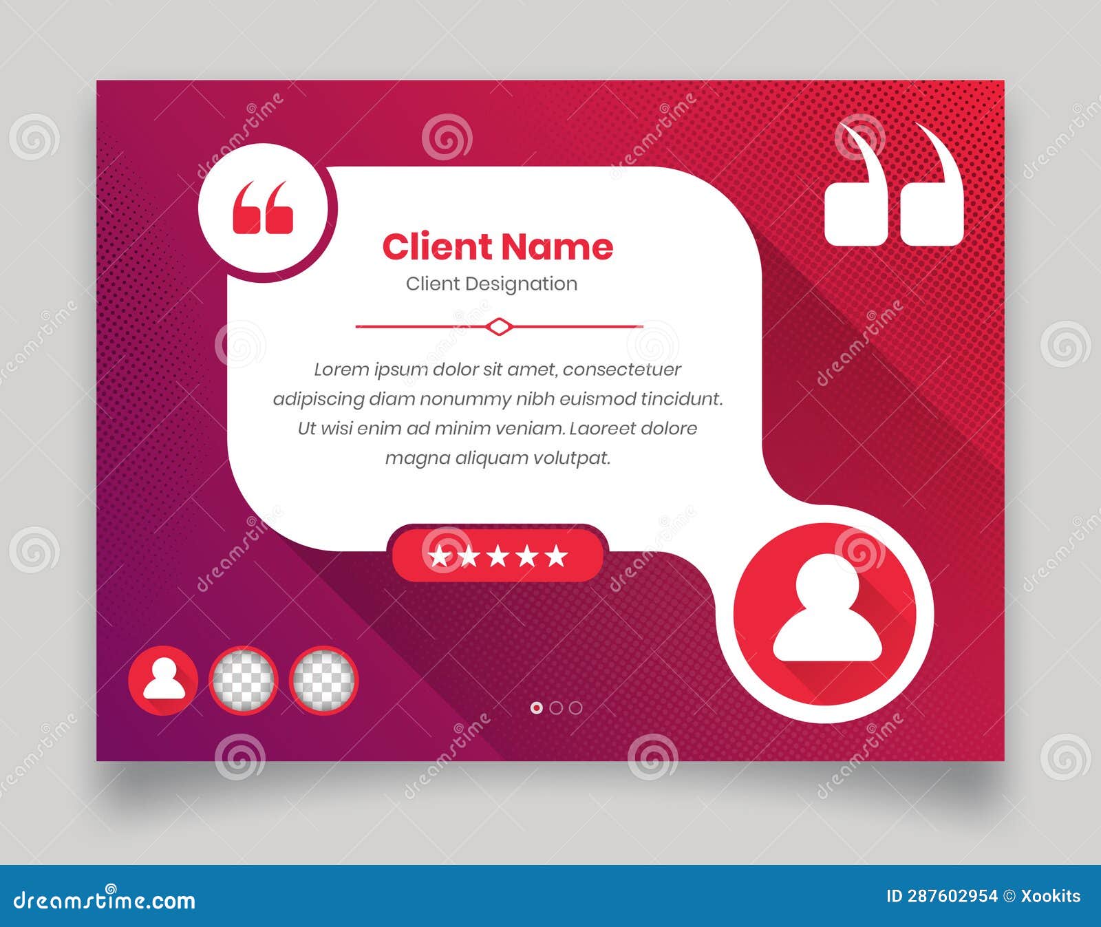 Minimalist Customer Review or Client Feedback Social Media Post and 