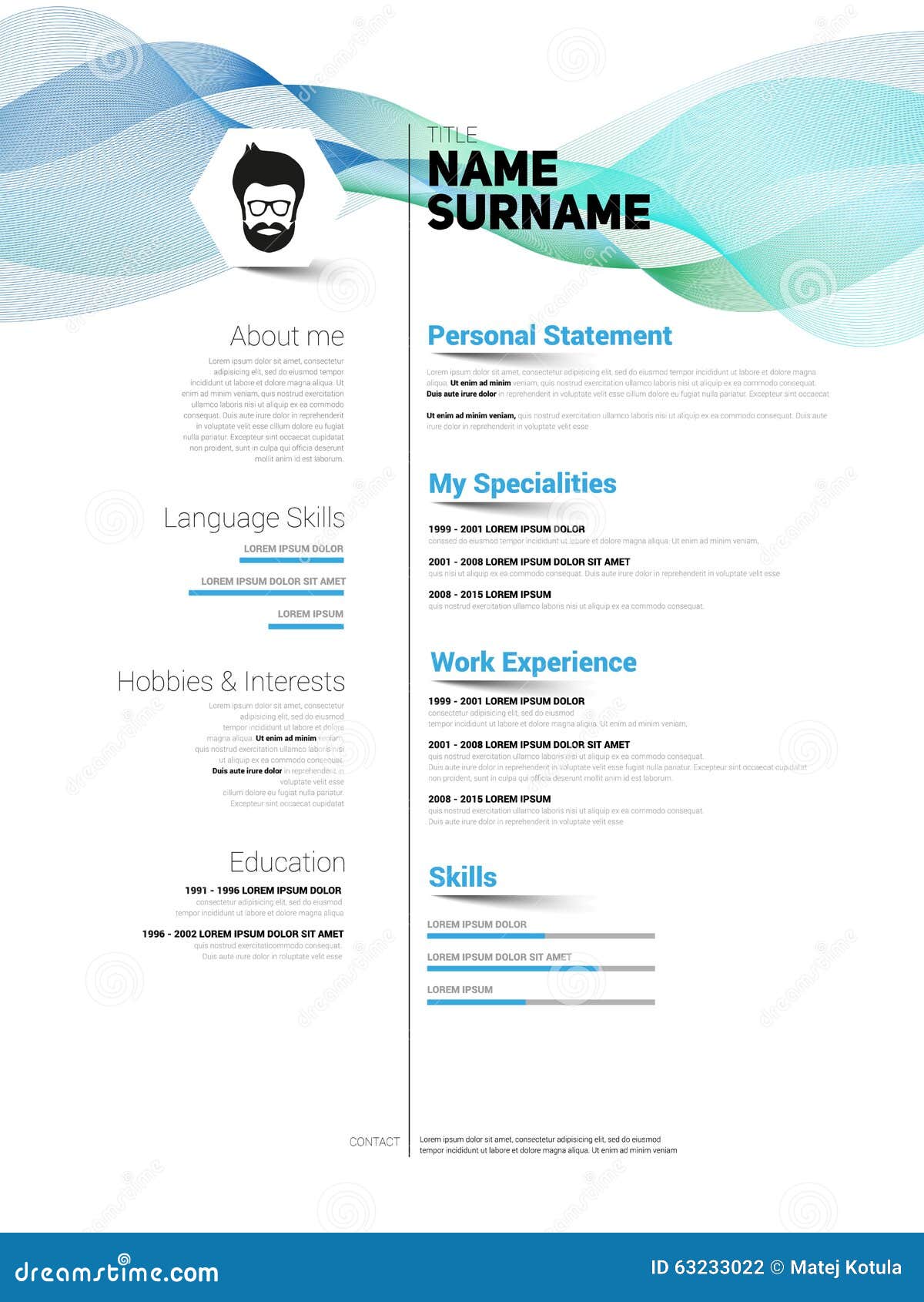 Illustration resume