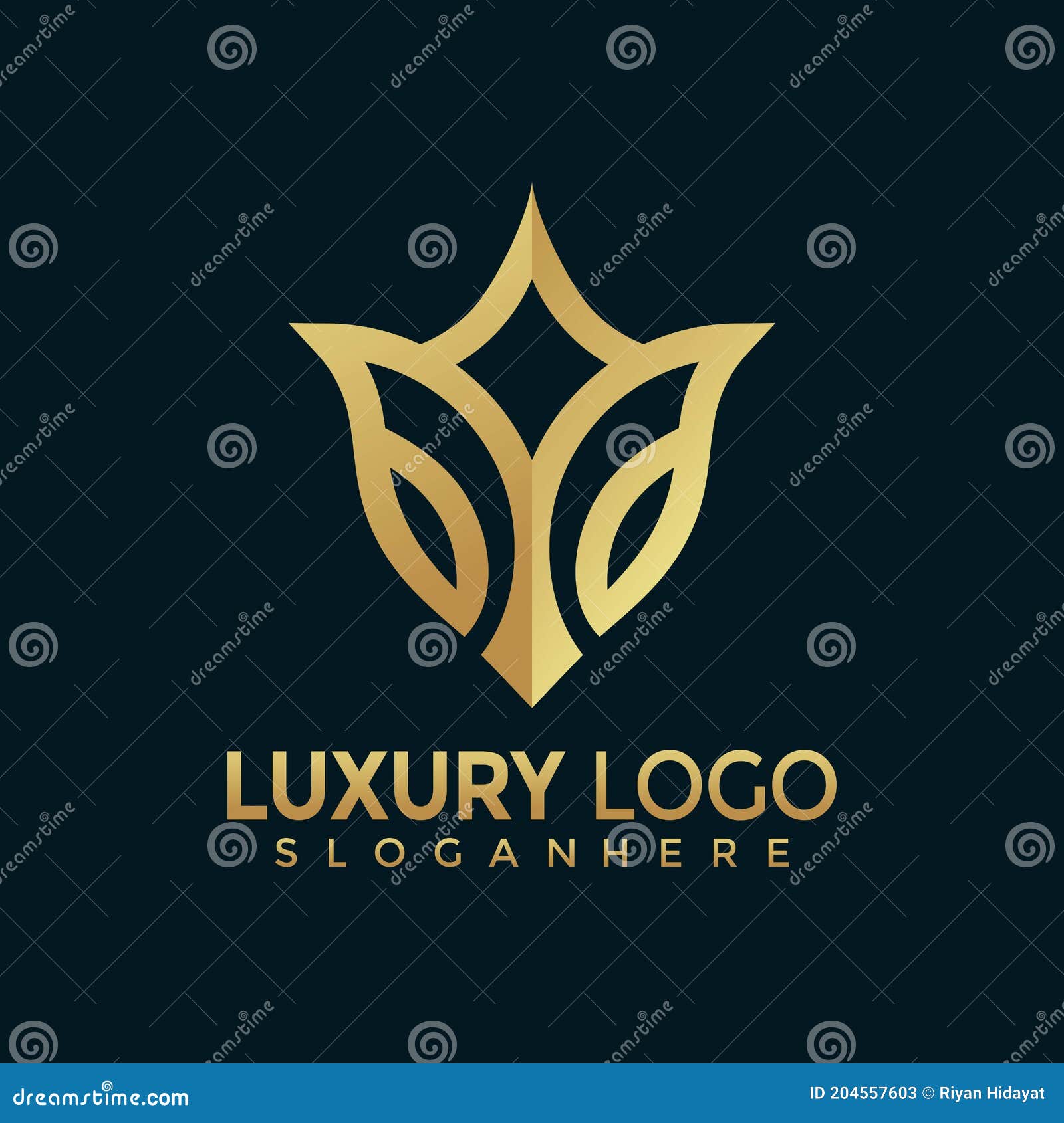 Minimalist Elegant Royal Shiled Logo, Gold Luxury Modern Logos Designs  Vector Stock Vector - Illustration of creative, beauty: 204557603