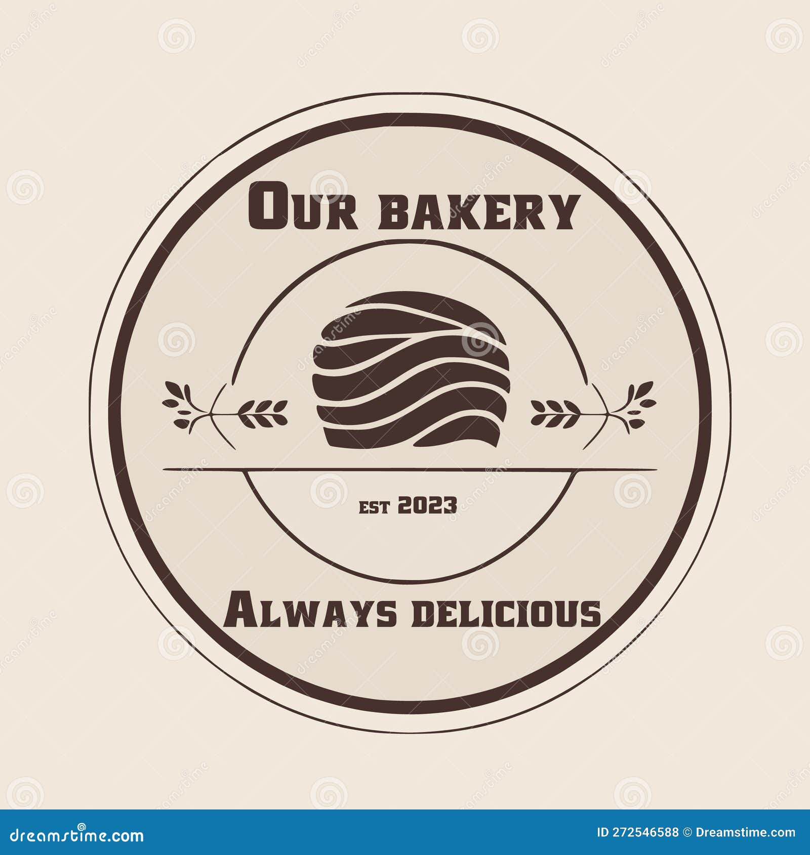 A Minimalist Logo for a Bakery Stock Illustration Illustration of