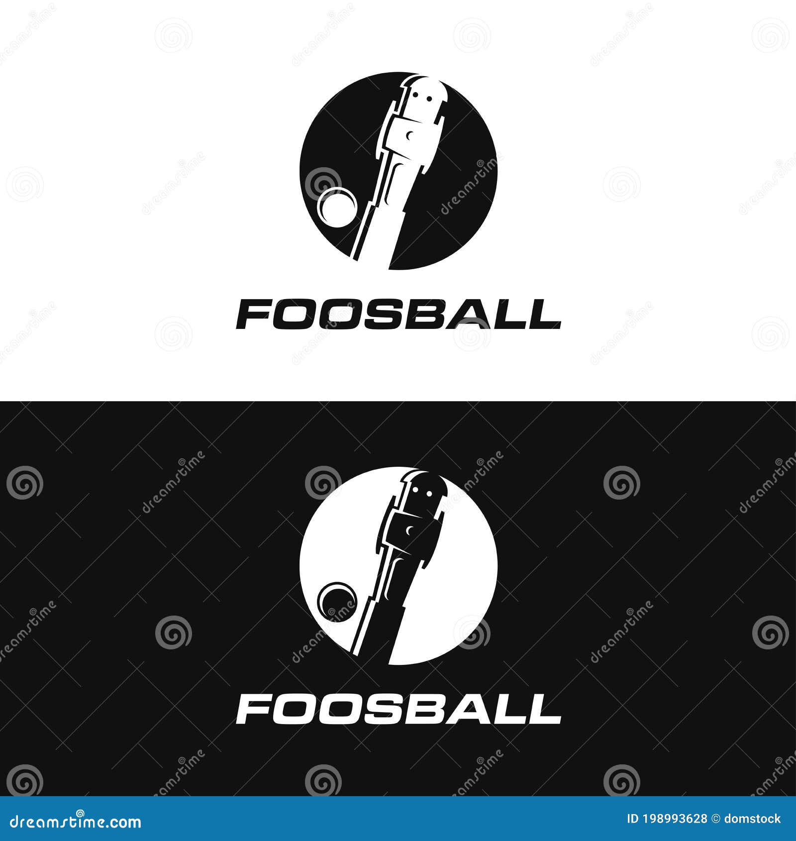 Minimalist Logo Icon Of Foosball Vector Illustration CartoonDealer