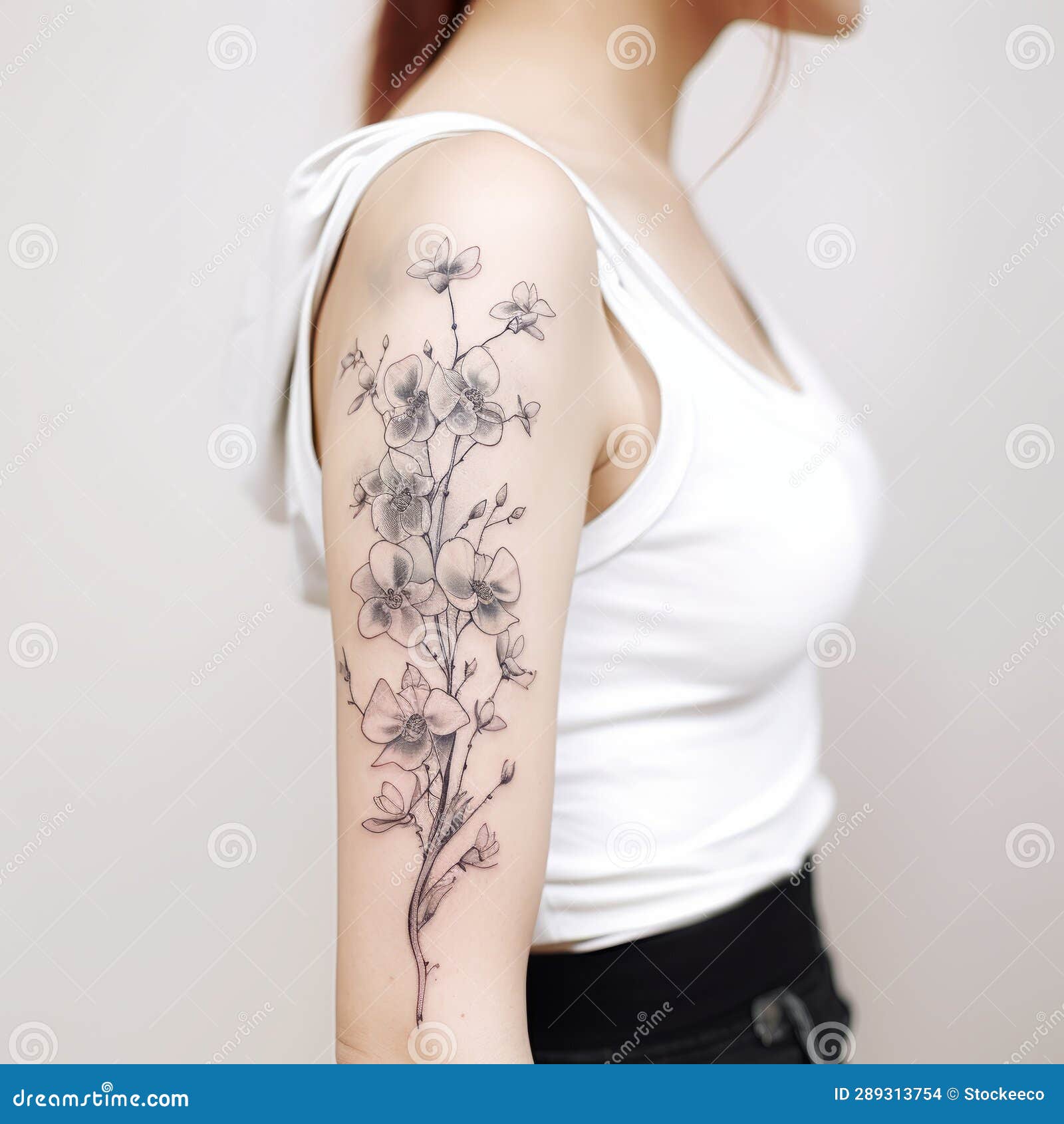 Tattoo uploaded by Tiffy Yuen • #orchird #orchids #singleneedle #girly  #girl #small #minitattoo #sexy • Tattoodo
