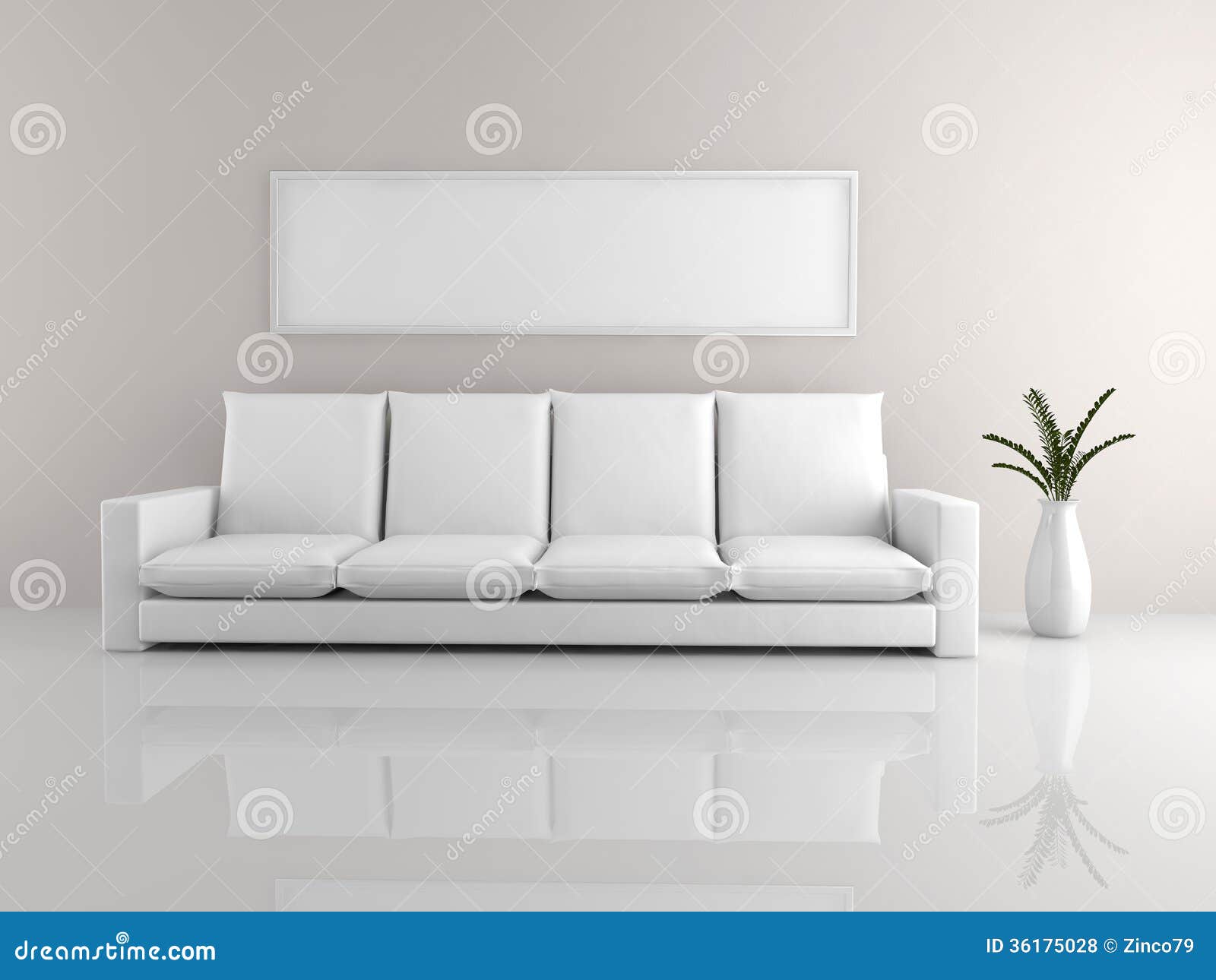 Minimalist sofa stock illustration Illustration of sofa 