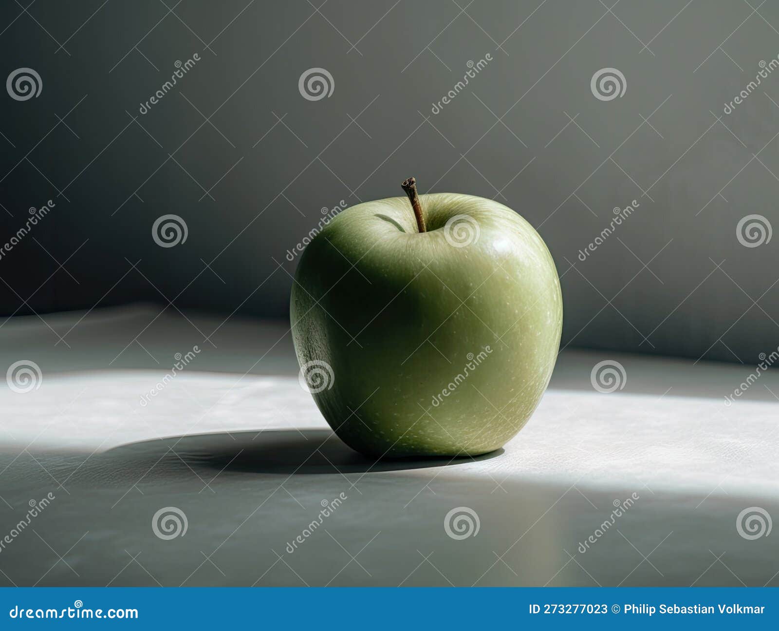 minimalist super realistic photograph of a green apple on white background - high quality stock image