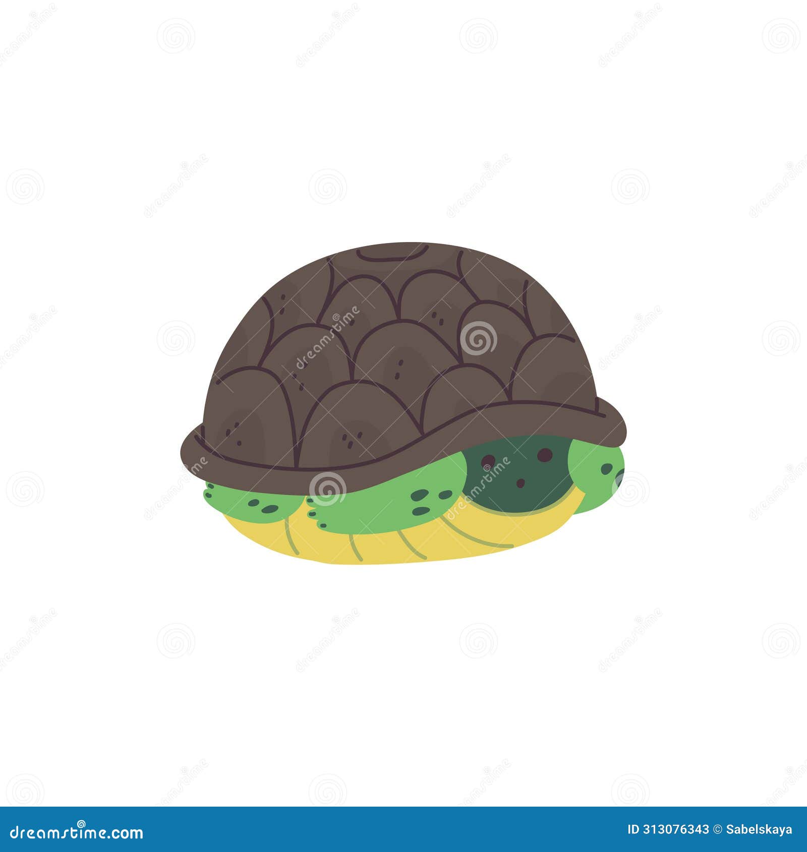Minimalist Turtle Vector Illustration Stock Vector - Illustration of