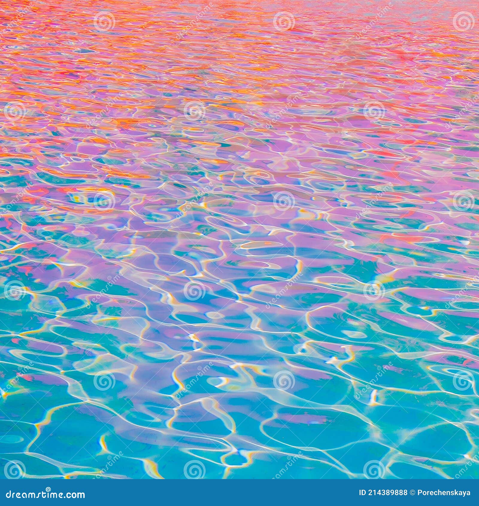 Minimalist Wallpaper Blue Pink Vaporwave Swimming Pool Relax Water.  Vacation Dreams Time Concept Stock Photo - Image of abstract, background:  214389888