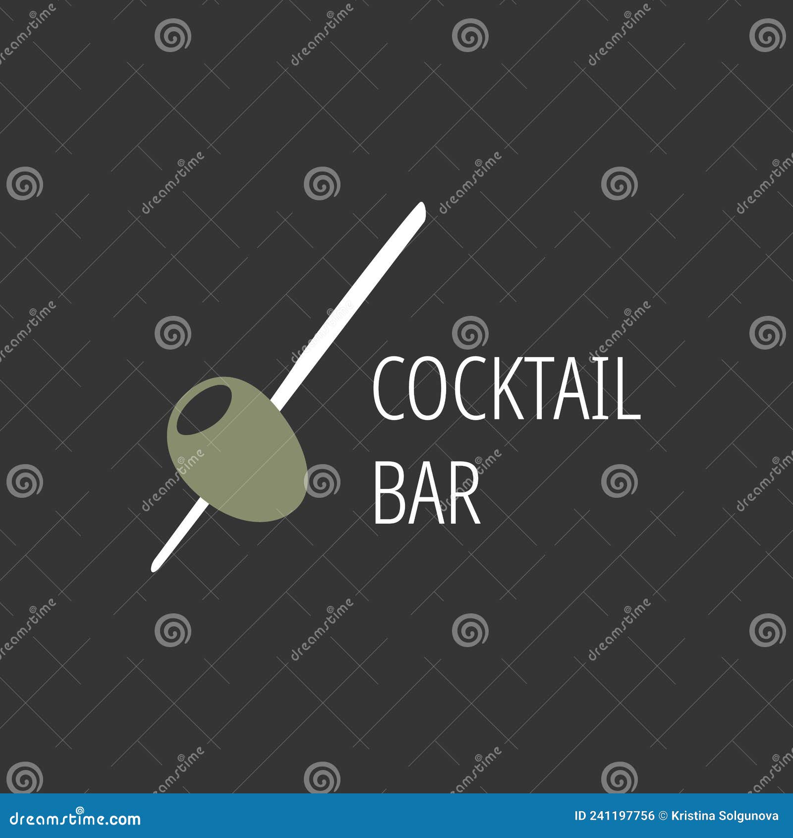 https://thumbs.dreamstime.com/z/minimalistic-logo-alcoholic-bar-shop-restaurant-green-olive-skewer-black-background-inscription-cocktail-241197756.jpg