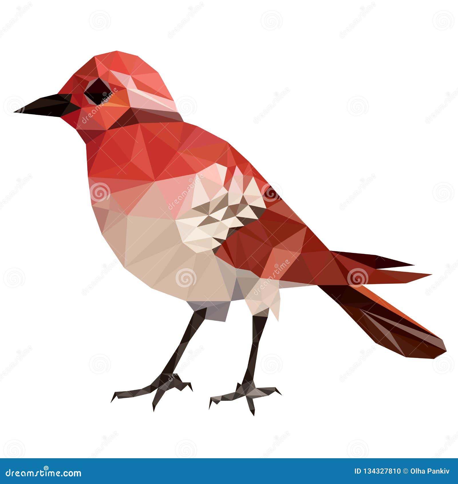minimalistic low poly extincted bird primoscens minutus