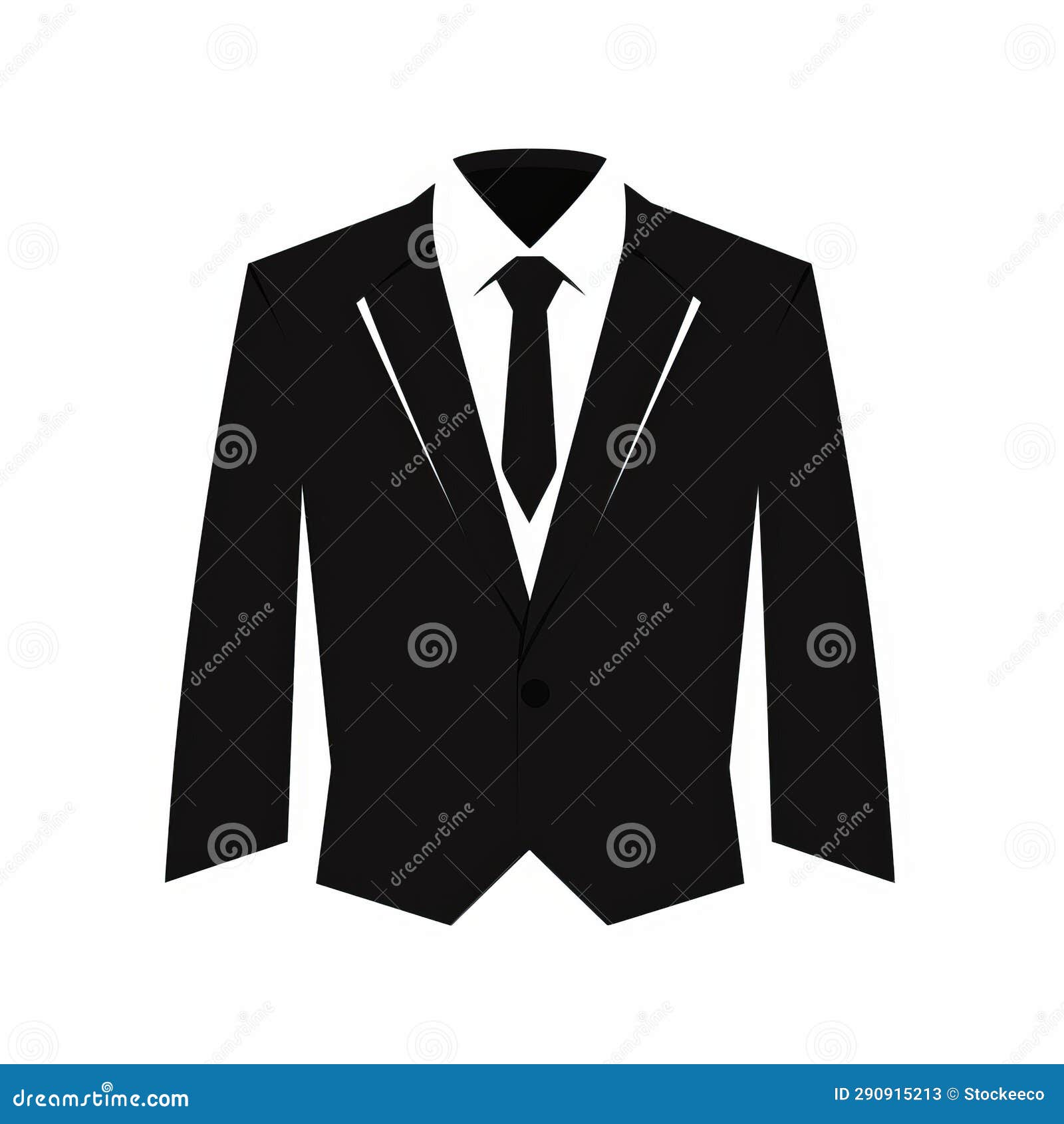 minimalistic suit icon  on white background