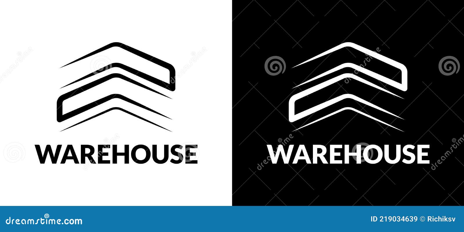 Warehouse Logo. Modern Design. Vector. Stock Vector Illustration of