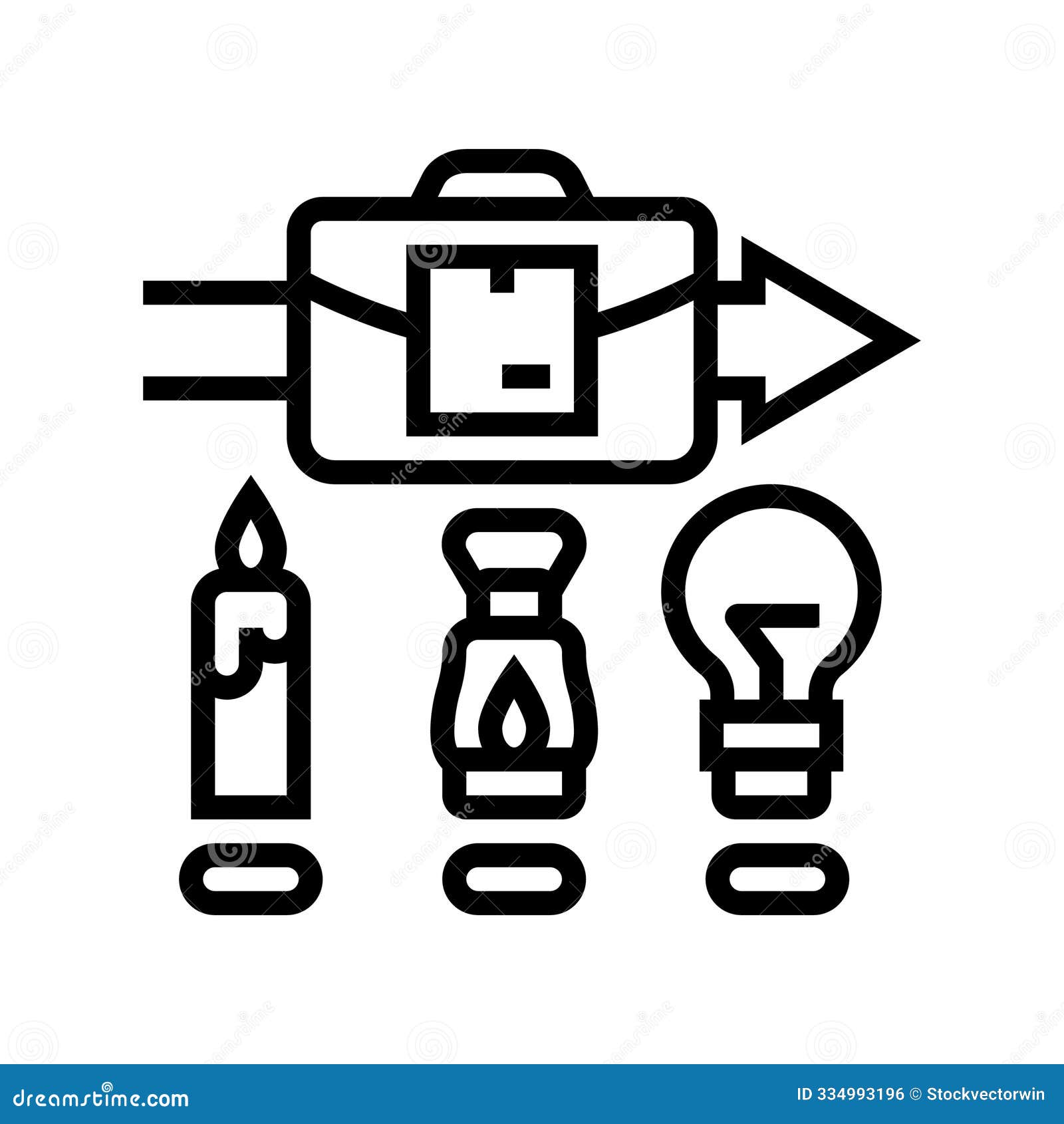minimum viable product modern business line icon  