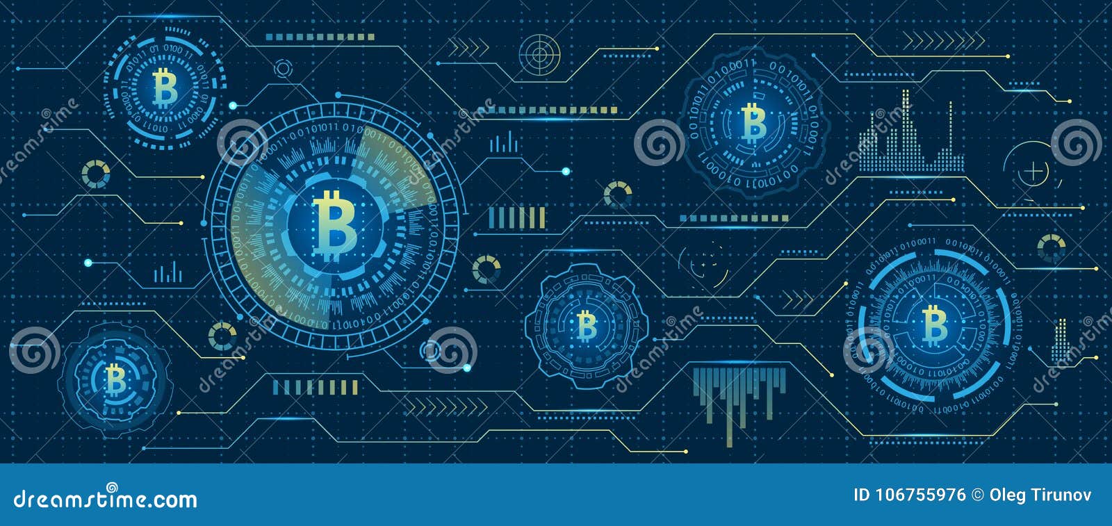 mining bitcoin cryptocurrency, digital stream. futuristic money. blockchain. cryptography