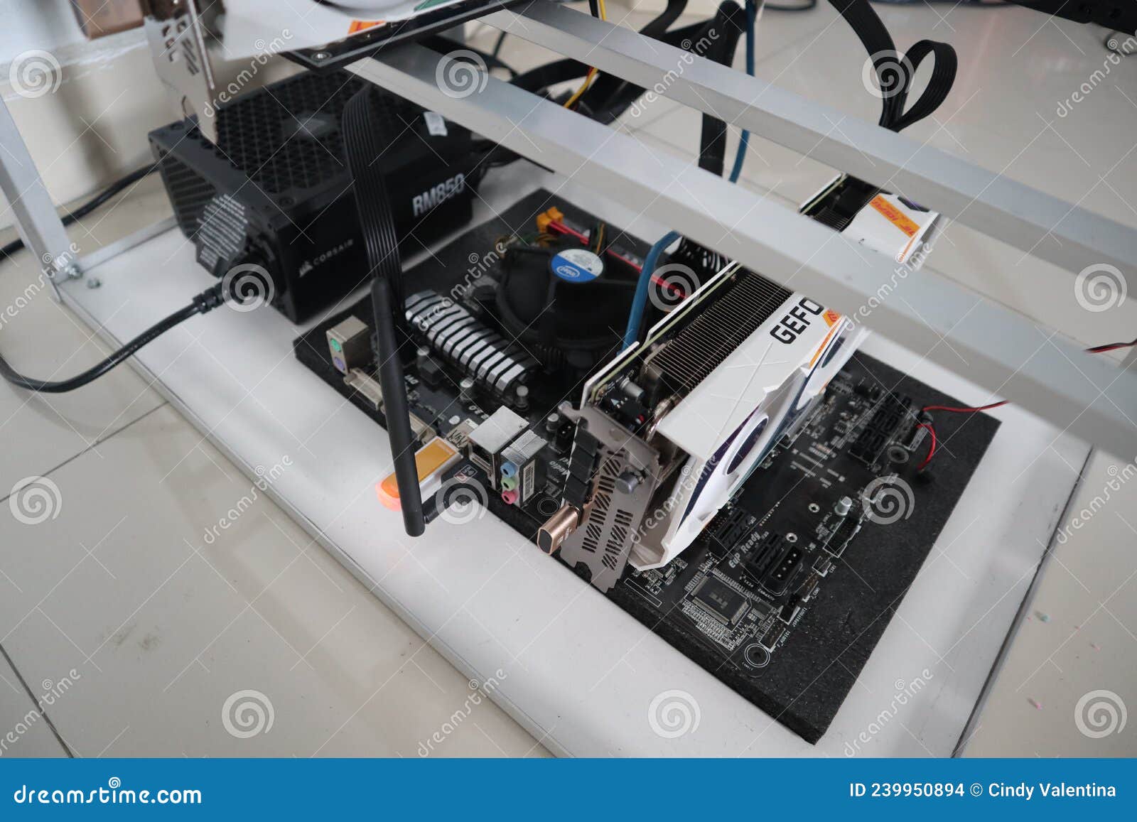 Mining Cryptocurrency Rig Machine at Home Editorial Stock Image - Image of  bitcoin, card: 239950894