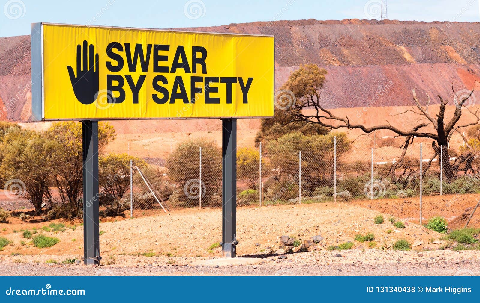 Mining Safety Sign in Outback Australia Stock Photo Image of geology