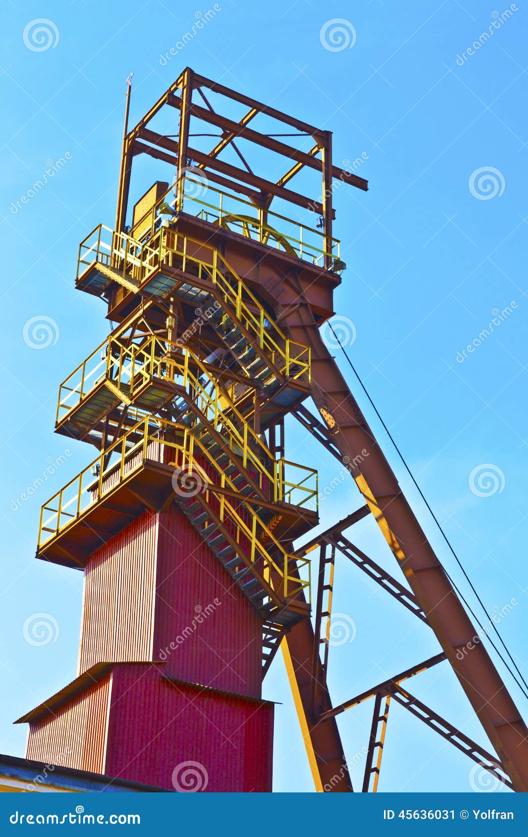 Mining Shaft top view stock image. Image of wheel, mine 45636031