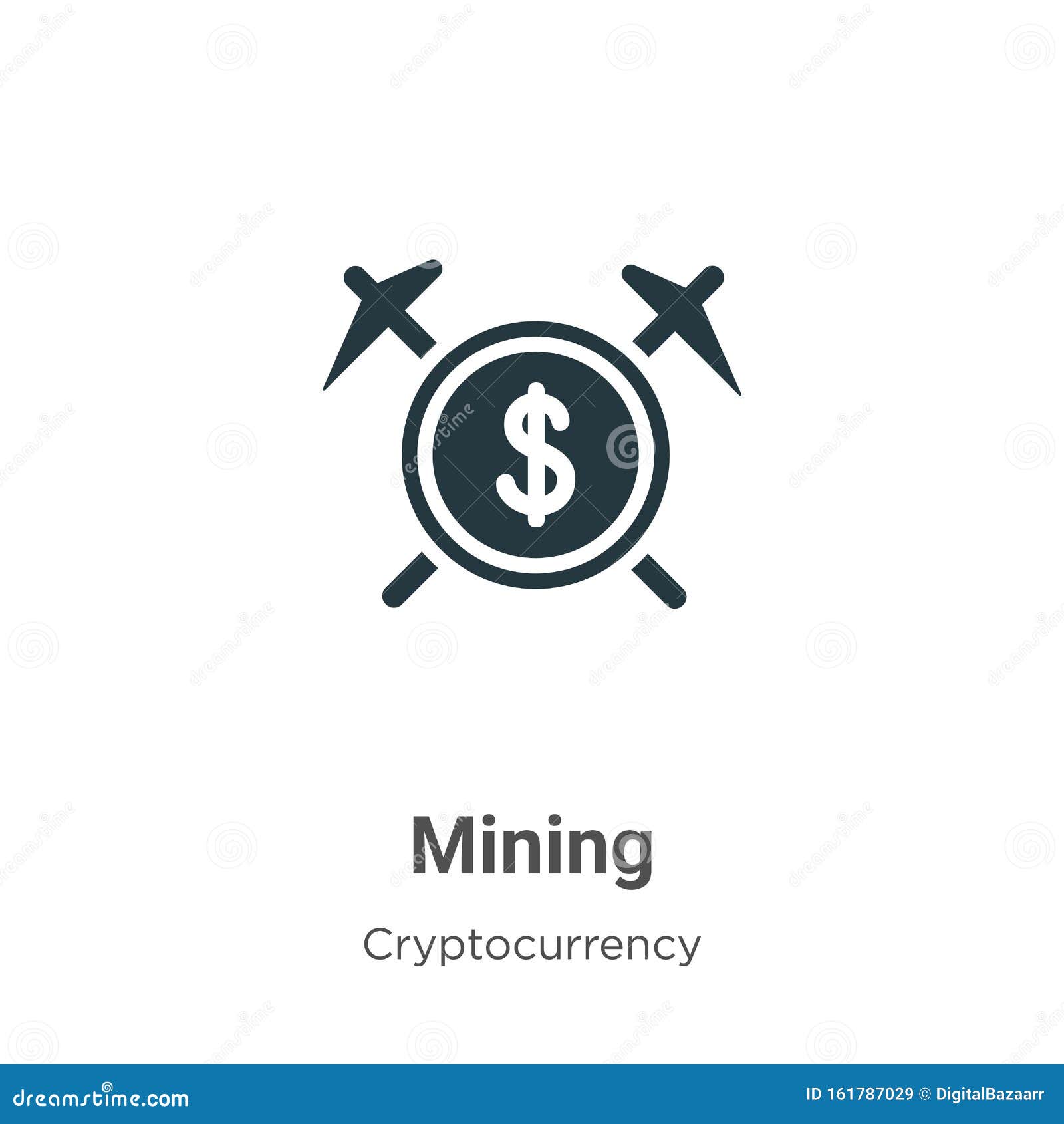 Mining Vector Icon on White Background. Flat Vector Mining Icon Symbol Sign  from Modern Cryptocurrency Collection for Mobile Stock Vector -  Illustration of miner, isolated: 161787029