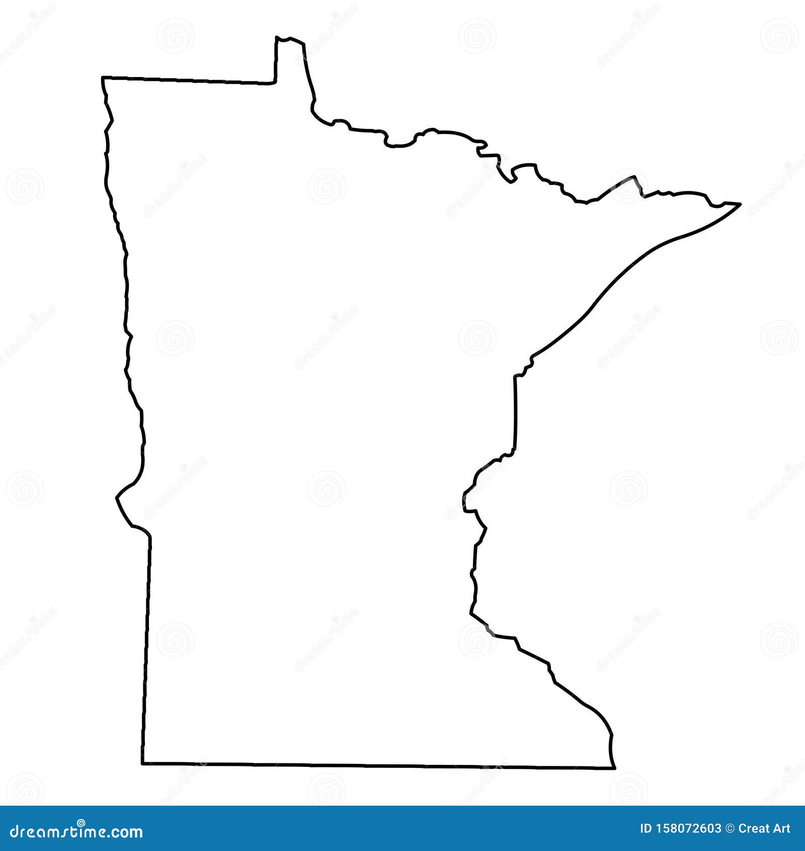 minnesota-map-outline-vector-illustartion-stock-vector-illustration