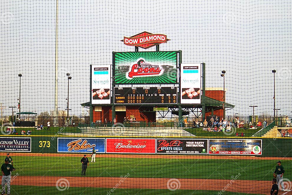 Minor League Baseball Great Lakes Loons Editorial Photo Image of
